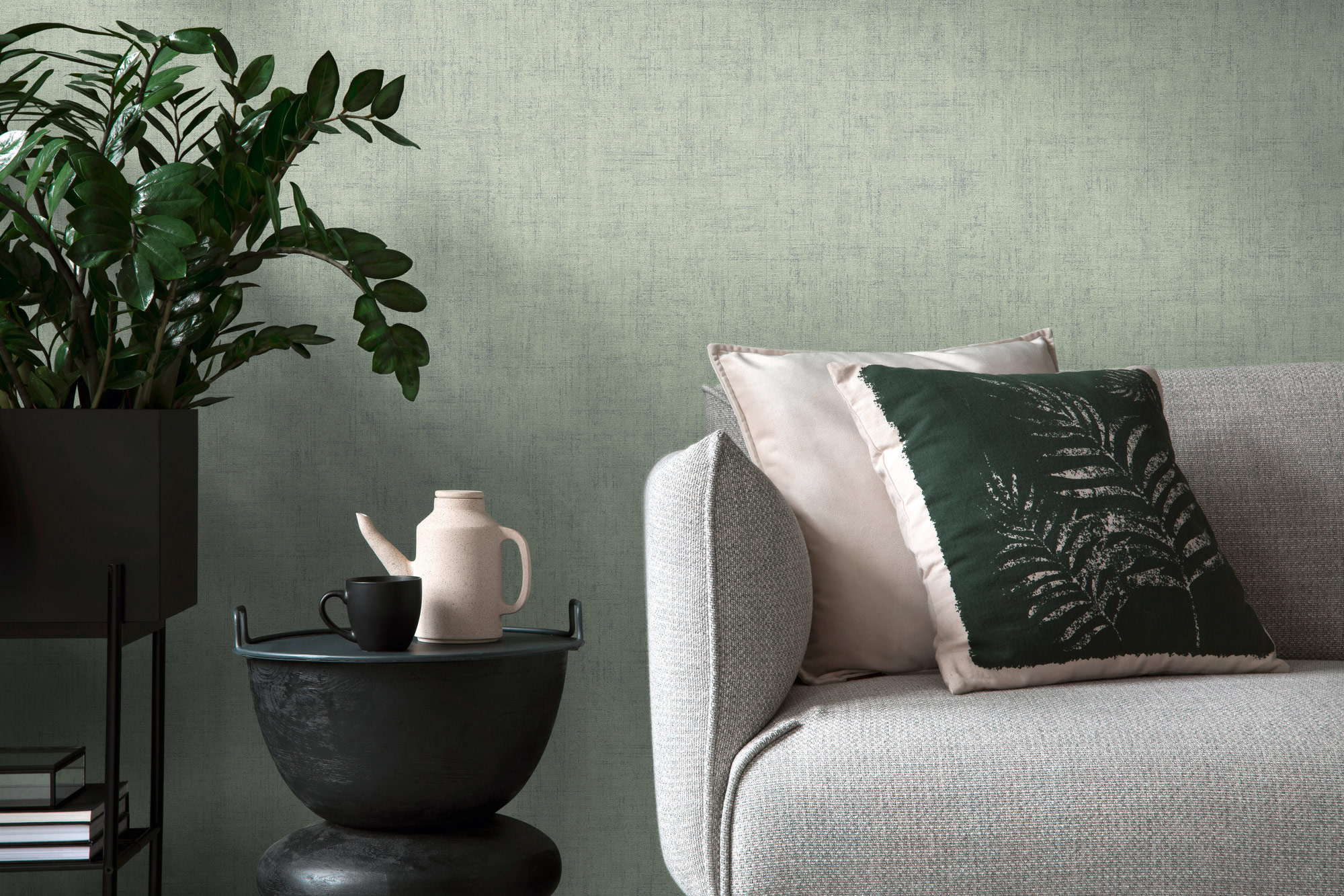 AS Vliestapete History of Art 2 Struktur Grün 322619