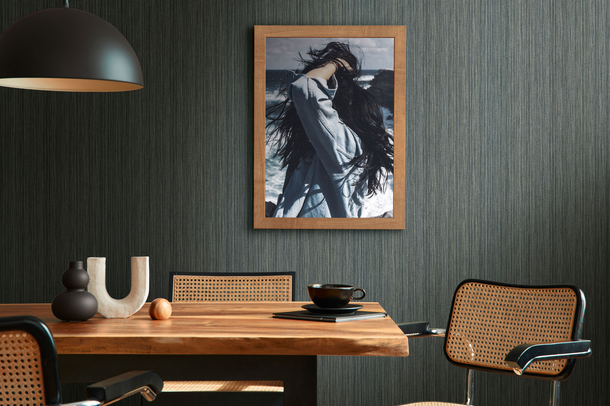 AS Vliestapete The BOS schwarz Unitapete 388191