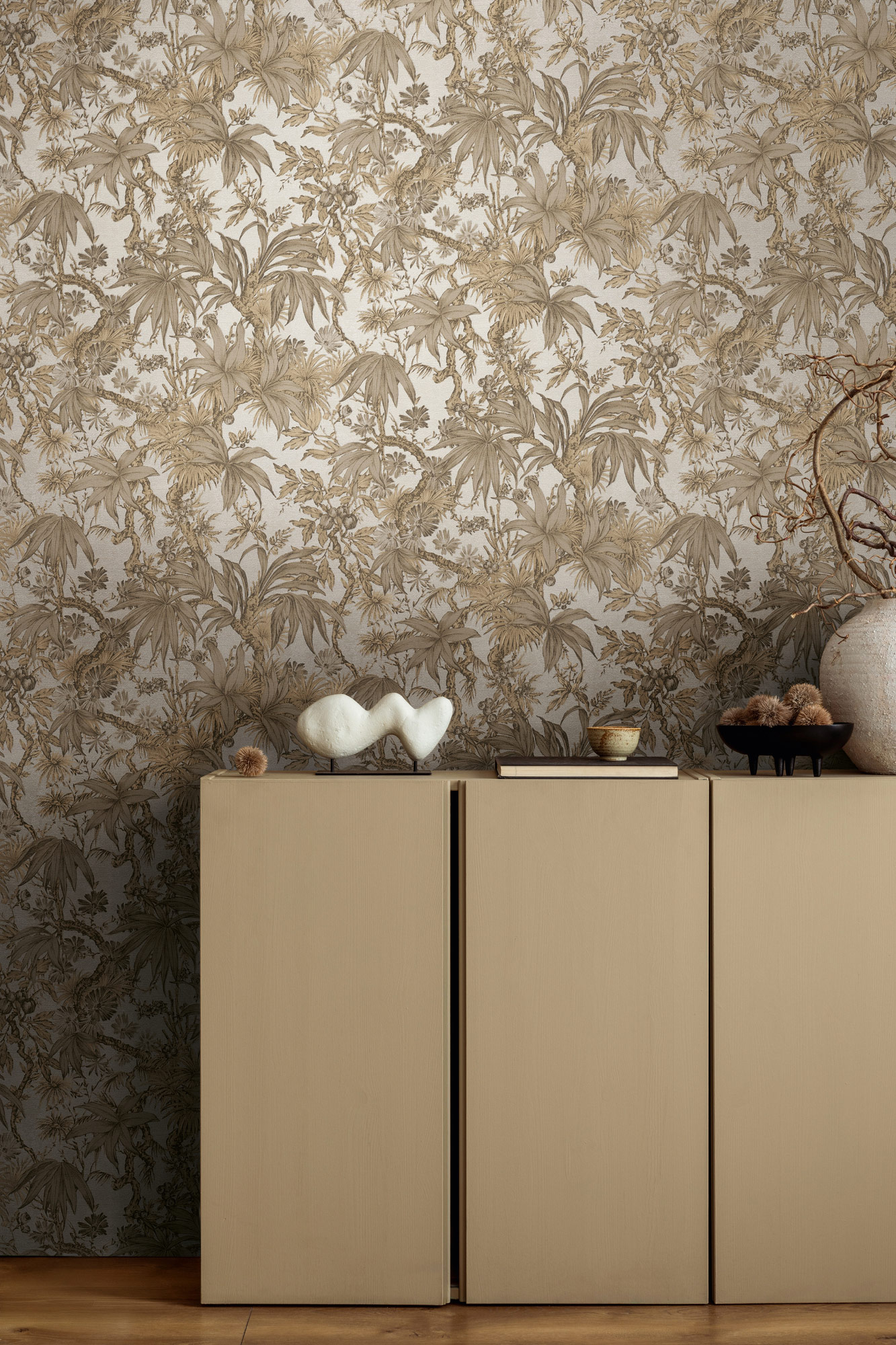 AS Vliestapete History of Art 2 Floral Beige 790474