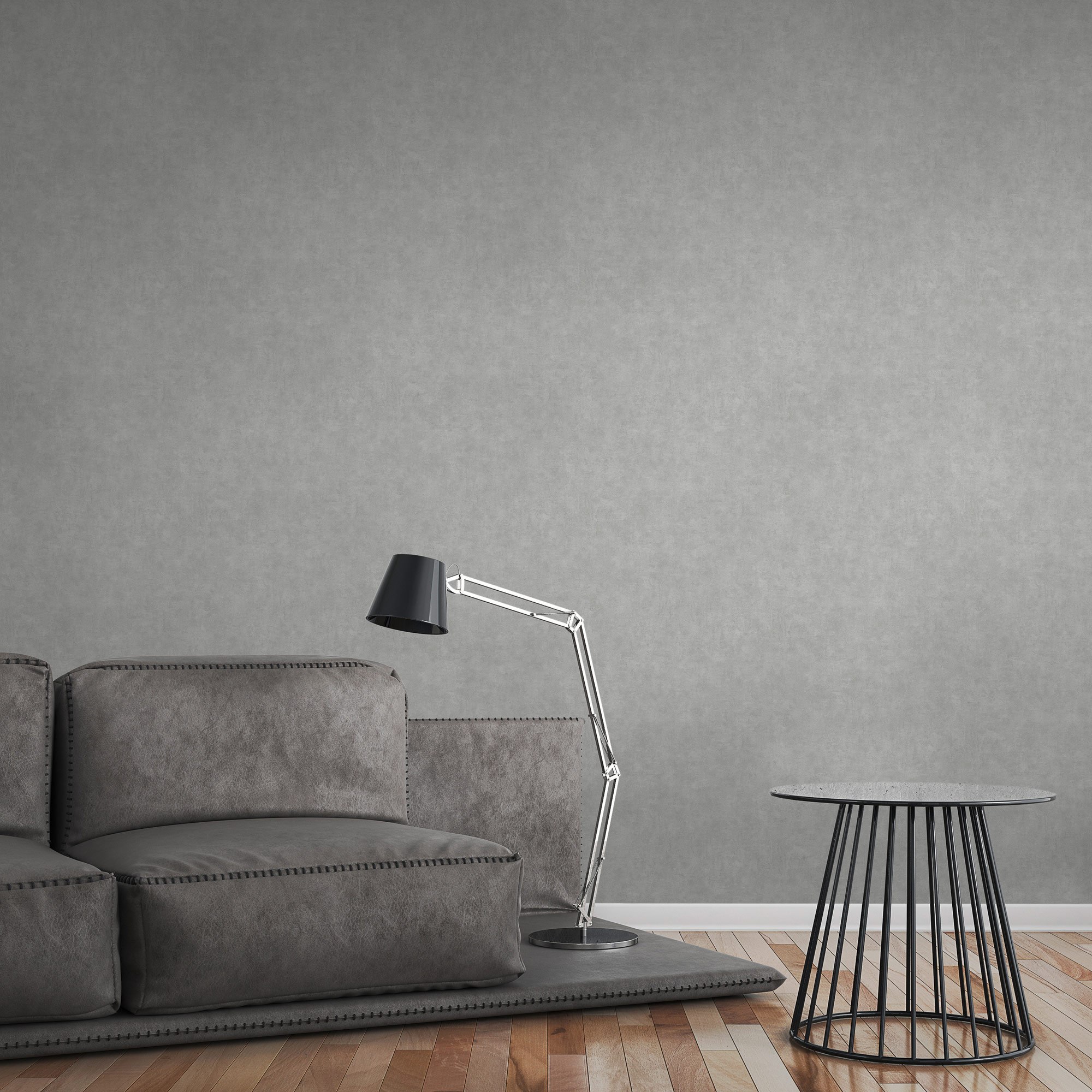 AS Vliestapete Terra Uni grau 389222