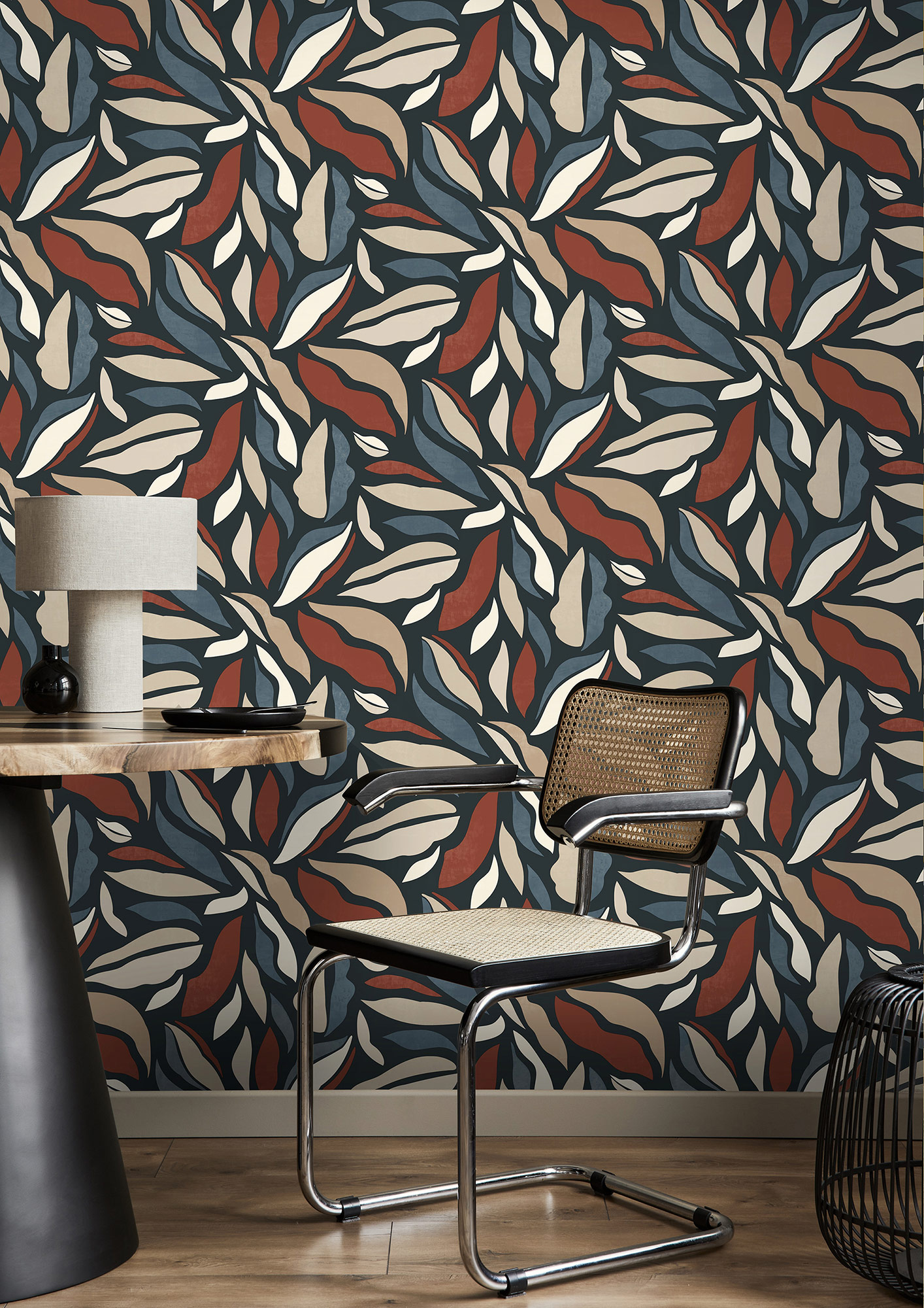 Rasch Vliestapete Symphony Rot-Rostrot 869309