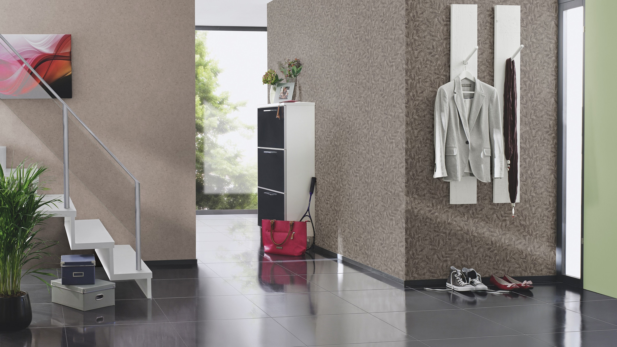 Rasch Vliestapete Factory V Blattmuster 315059