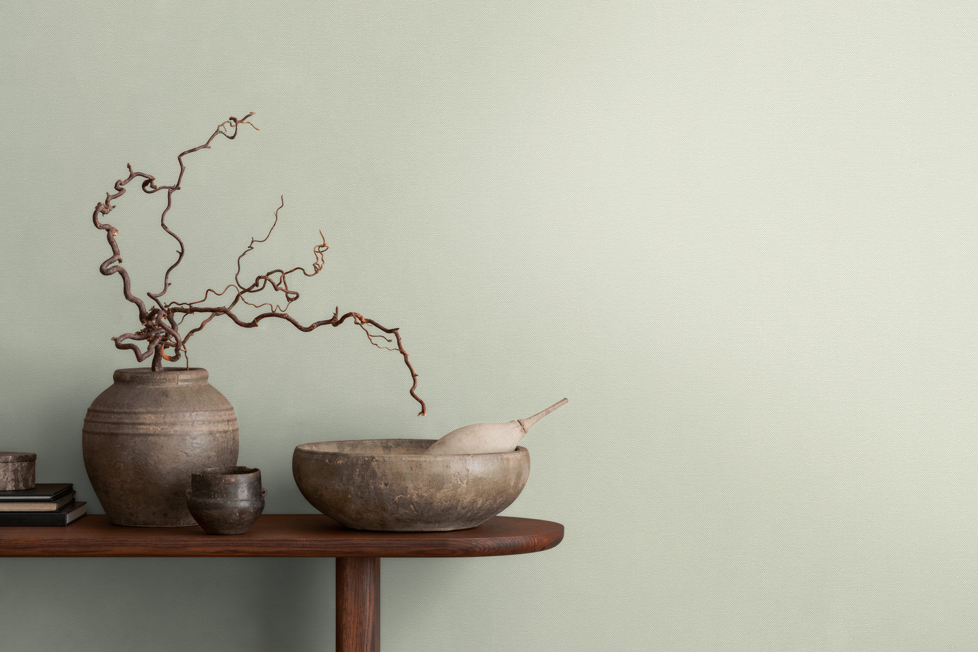 AS Vliestapete Pure Elegance Einfarbig Grün 397720