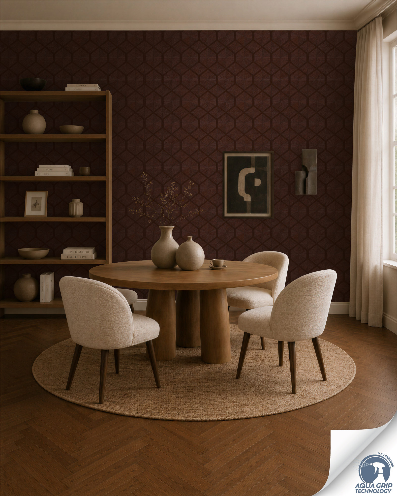 AS Vliestapete Cosiness Designdrop 2 Grafik Braun 793191