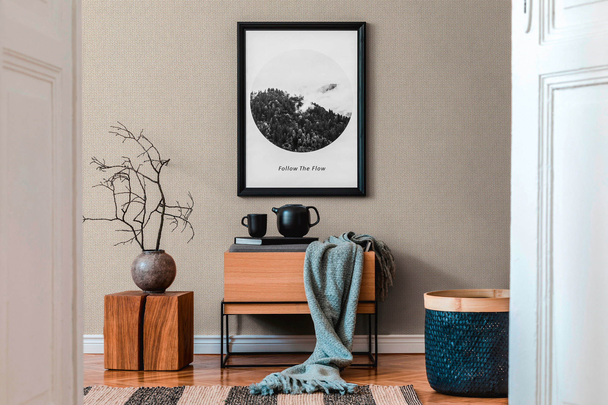 AS Vliestapete #Hygge Sterntapete Braun 386303