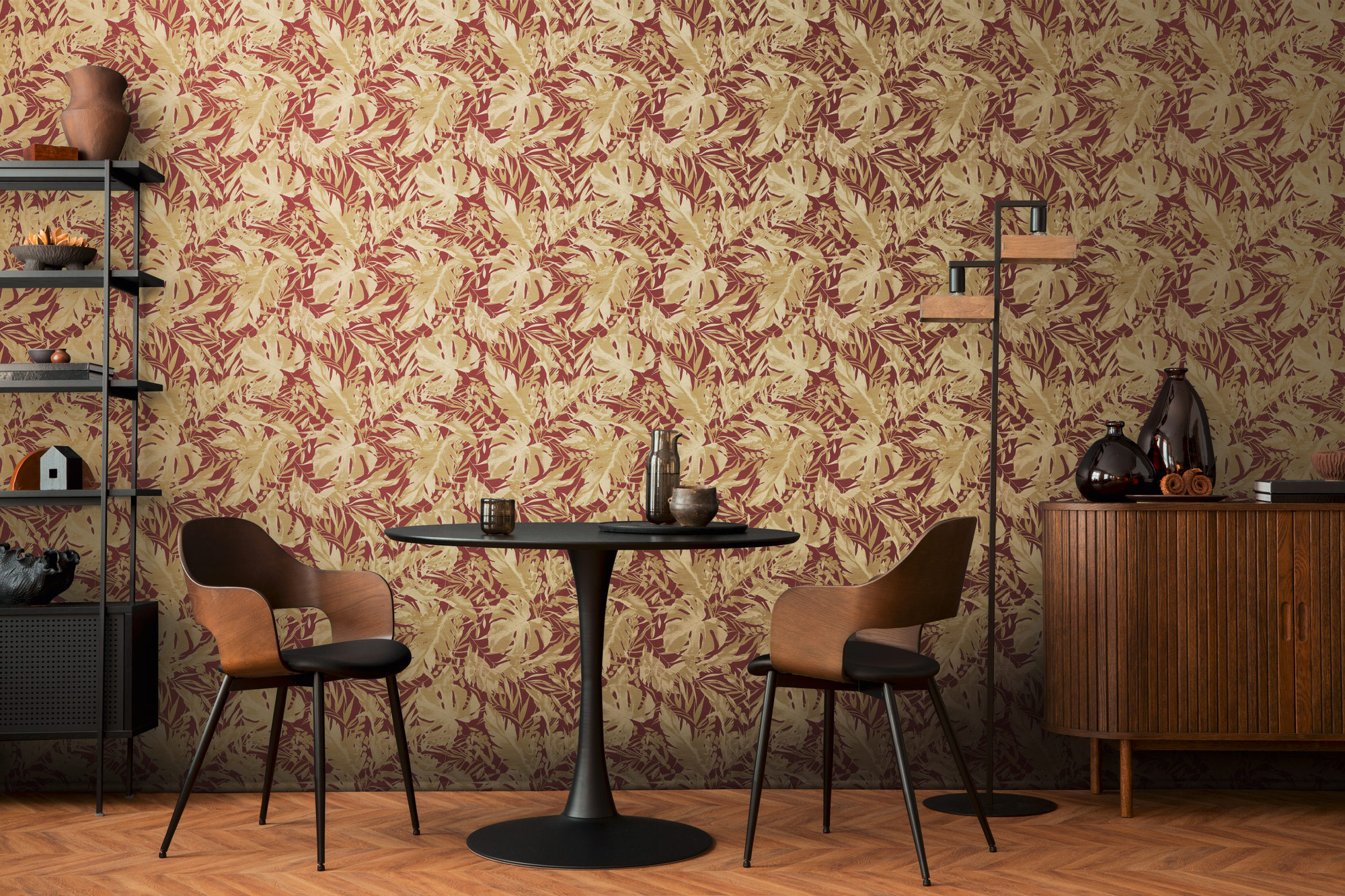 AS Vliestapete CosmoLiving Dschungel Rot 790635