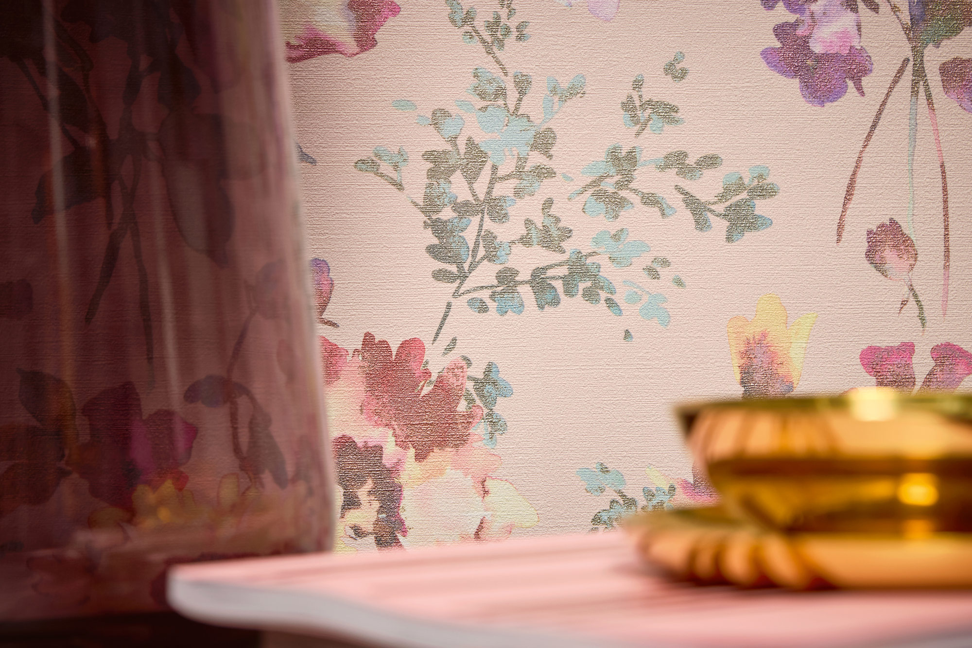 AS Vliestapete CosmoLiving Blumen Rosa 790613