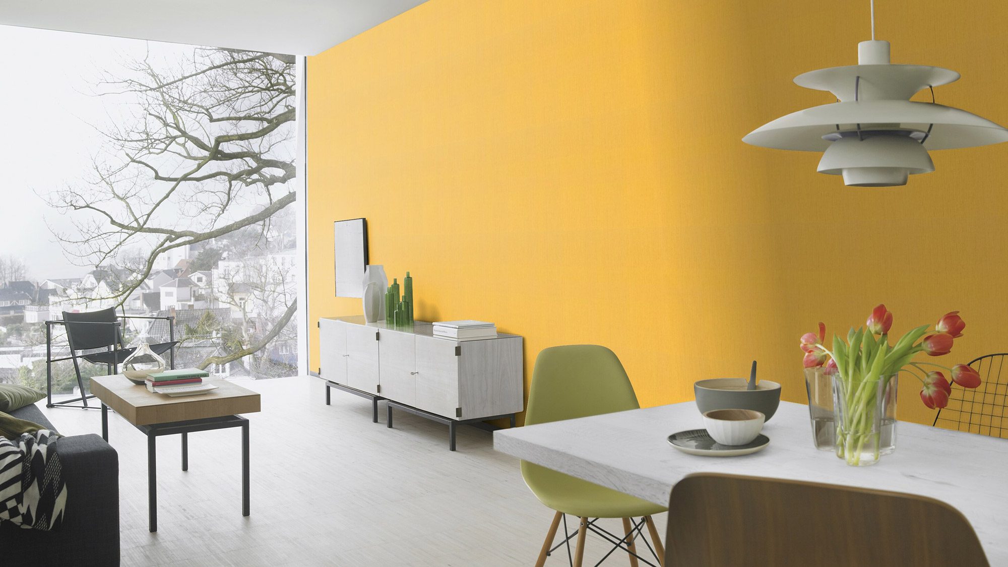 Rasch Vliestapete Indian Style Textilstruktur Uni 746082