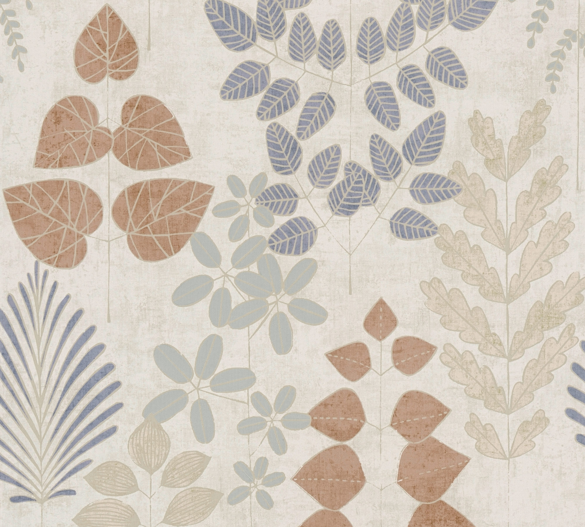 AS Vliestapete Nordic Feeling Blätter Zweige Beige 791493