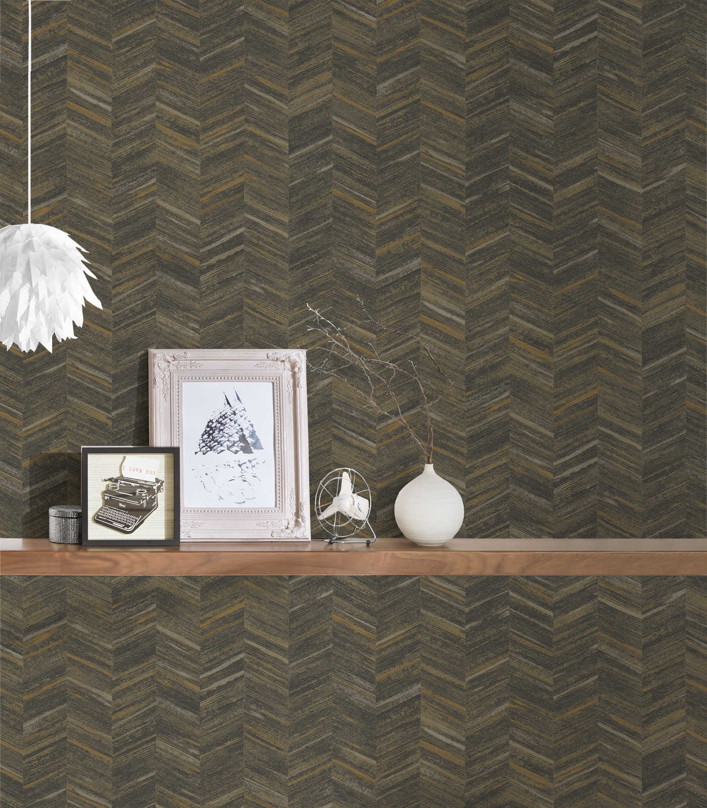 AS Creation Vliestapete Geo Effect schwarz 383097