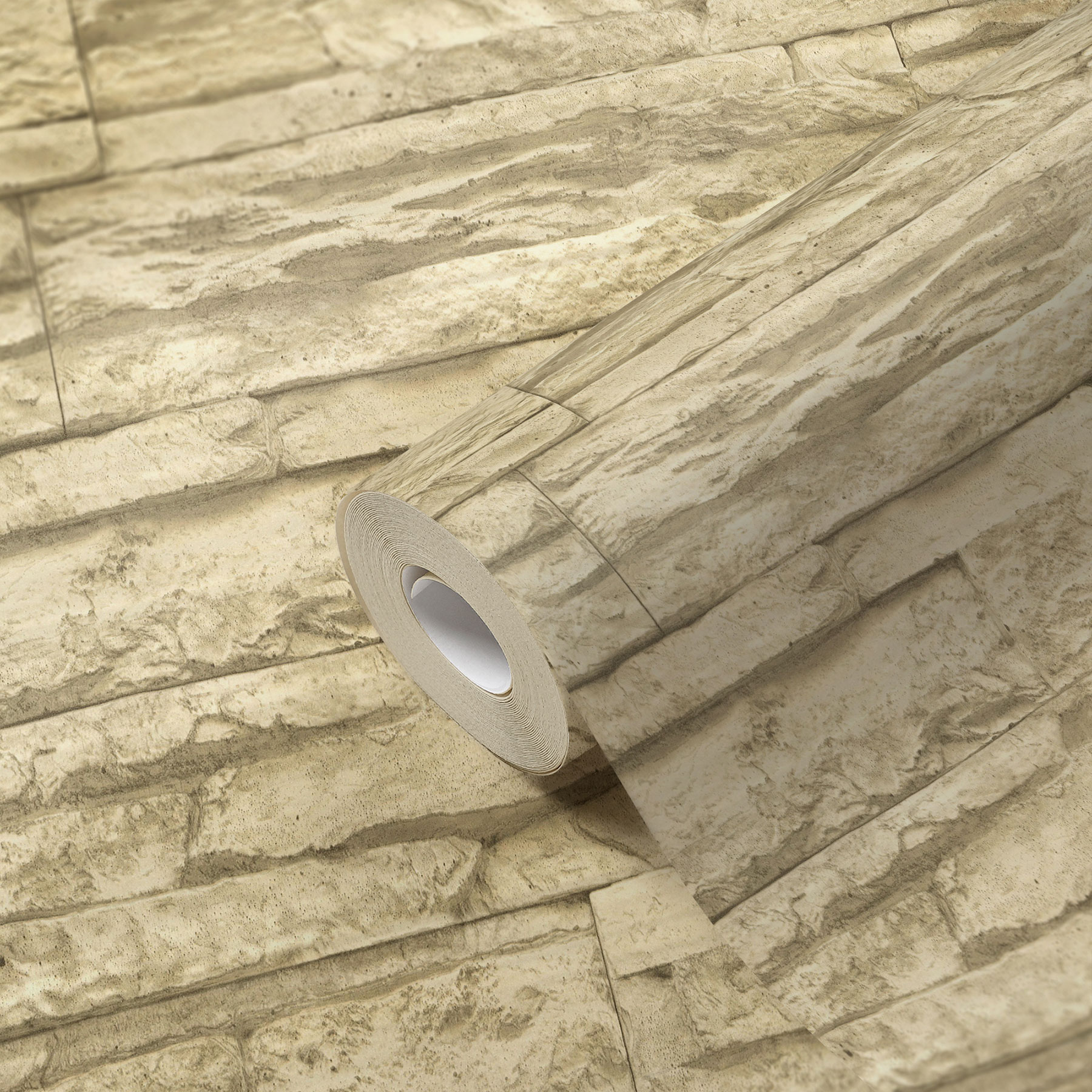 AS Vliestapete Elements 2 Steintapete Beige 707130