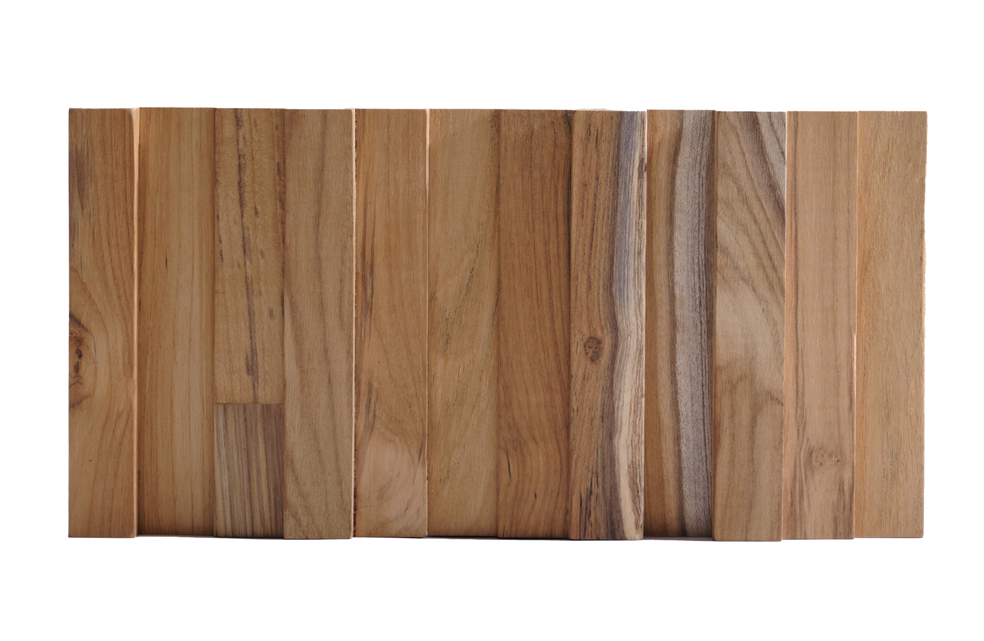 Wallsupply 3D Holz Wandpaneele UltraWood TeakVertical | 6 St