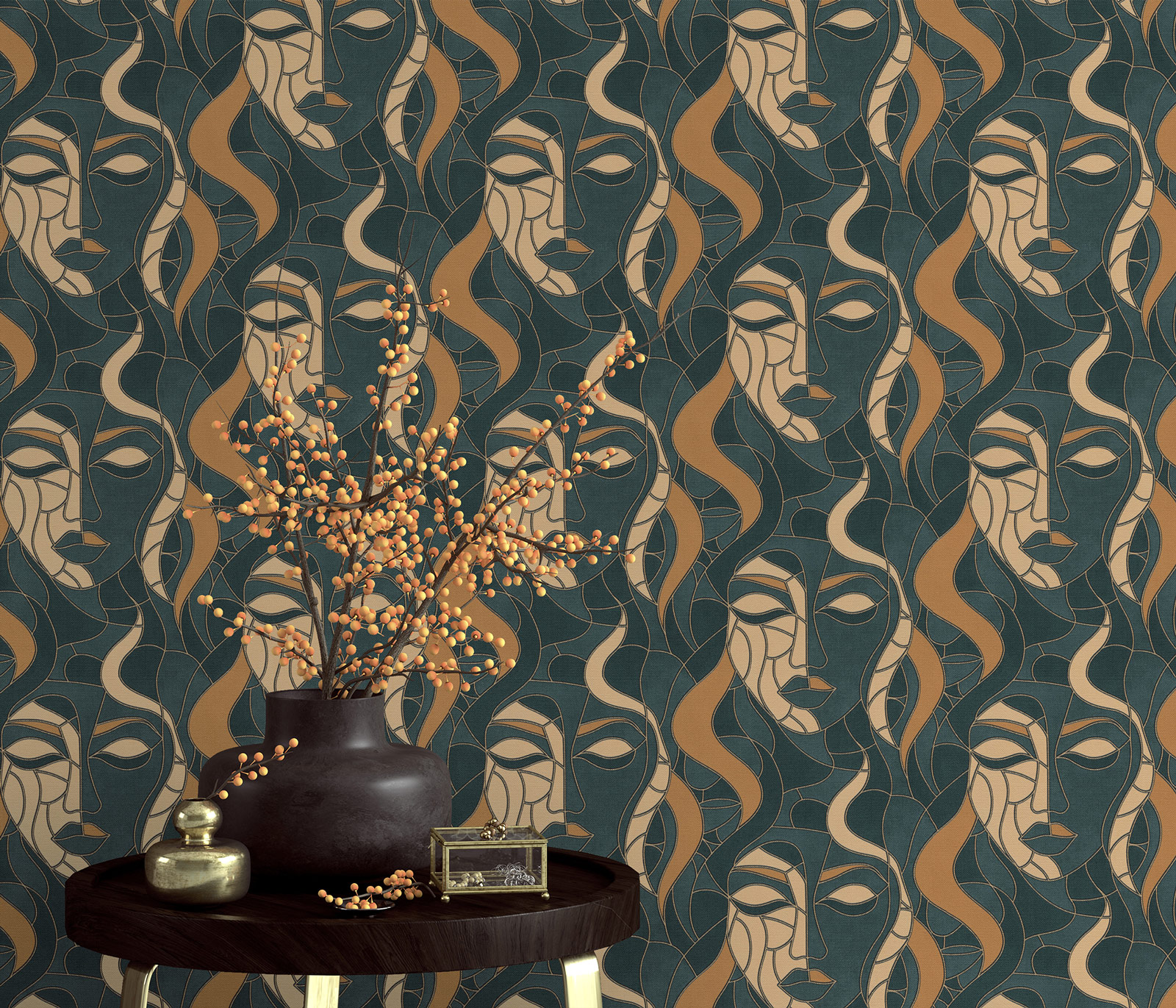 Erismann Vliestapete Elle 4 grün 1045819