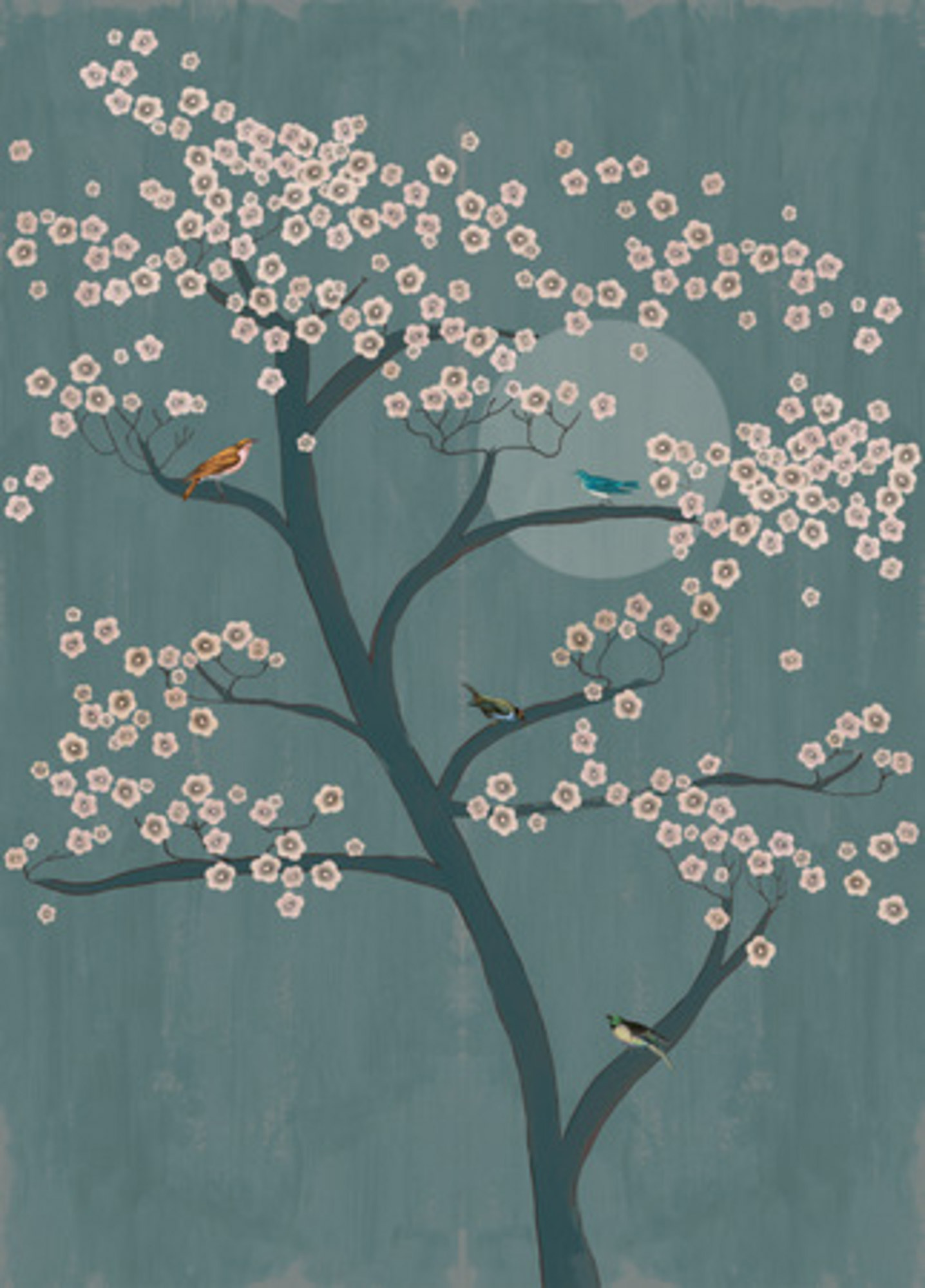 Rasch Fototapete Magic Walls Baum Blüten Japan 542134