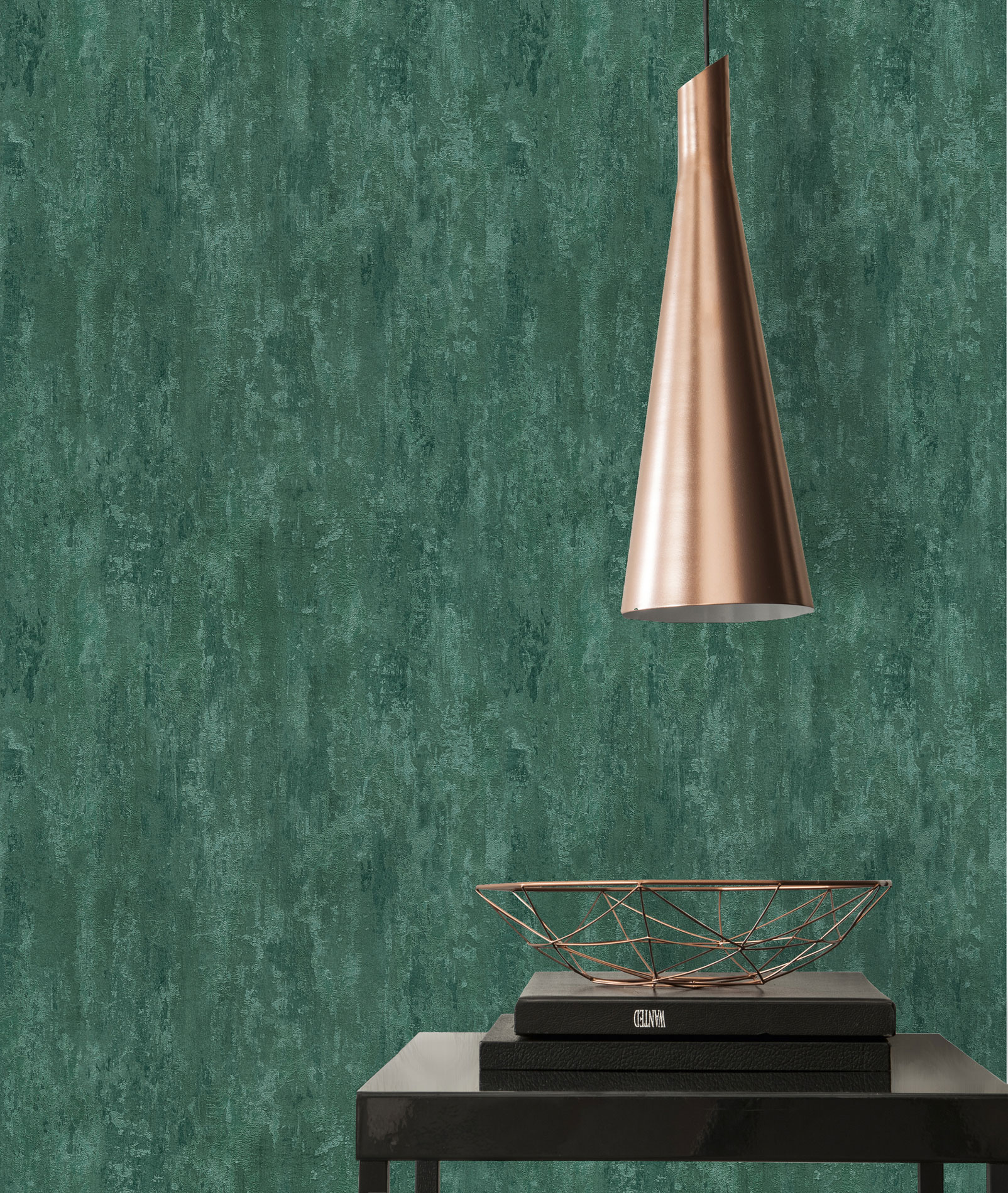 AS Vliestapete Trendwall 2 Rostoptik grün 380444