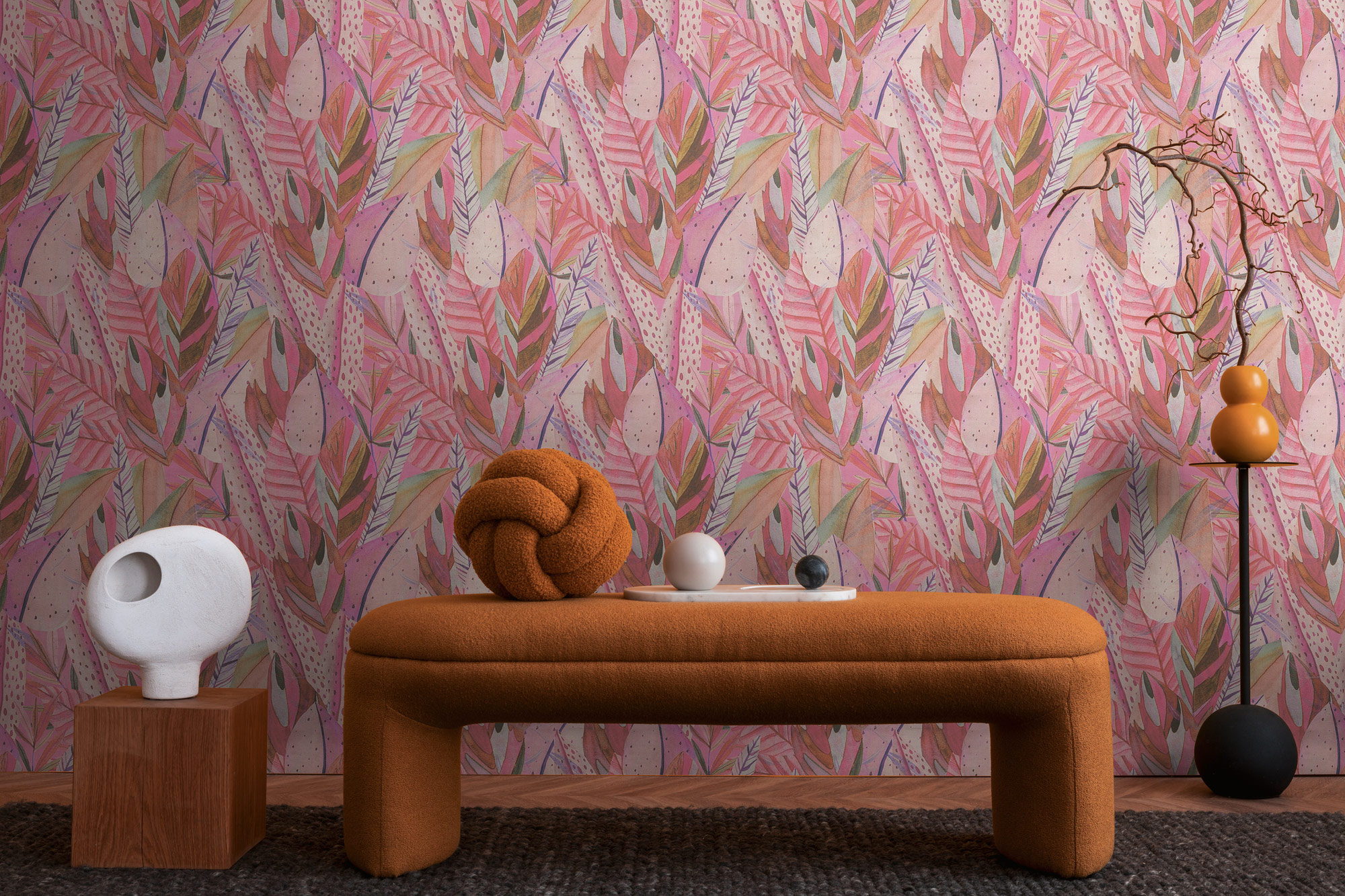 AS Vliestapete Anna d'Andrea Floral Rosa 782203