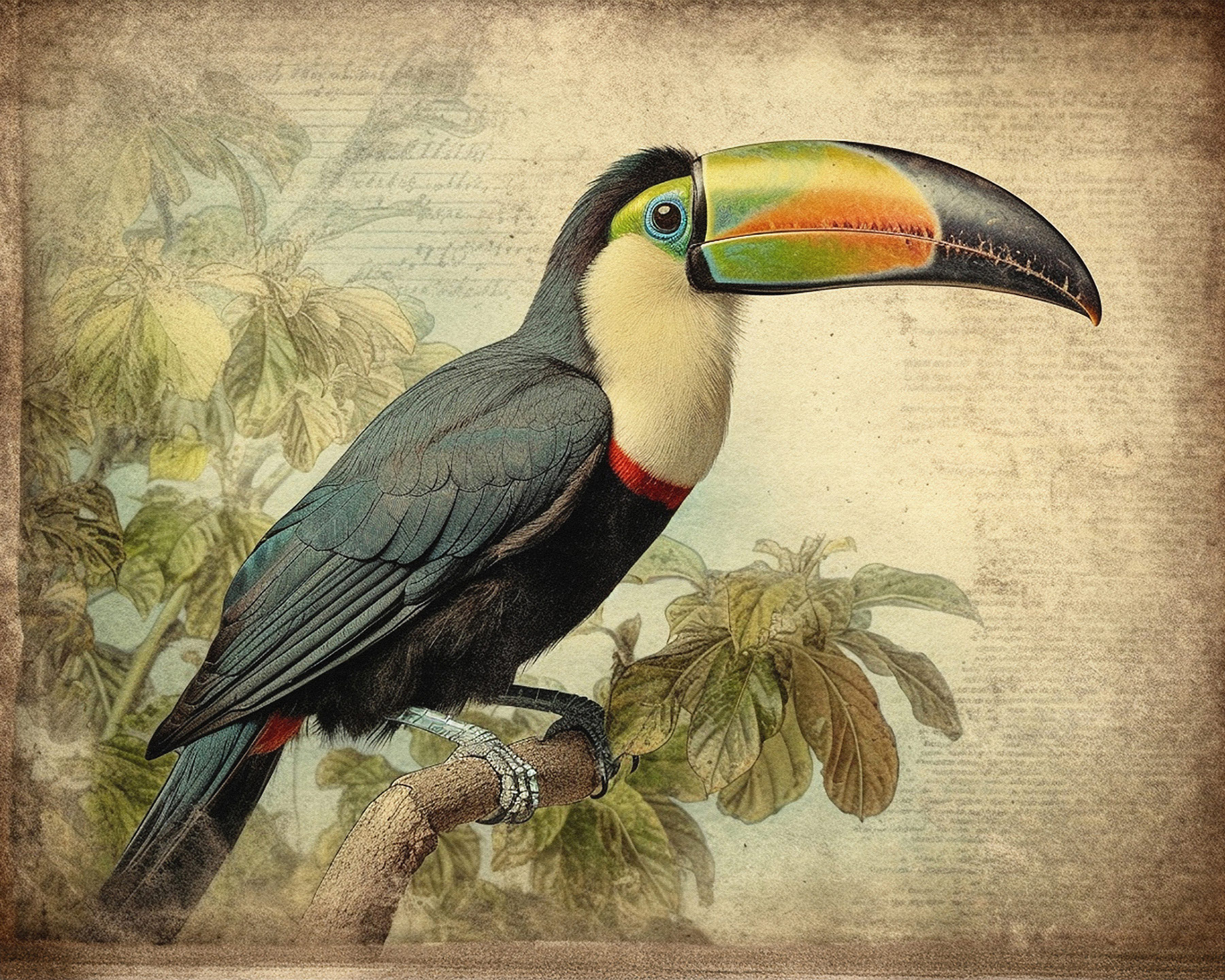 AS Leinwandbild Toucan Vintage DD133356