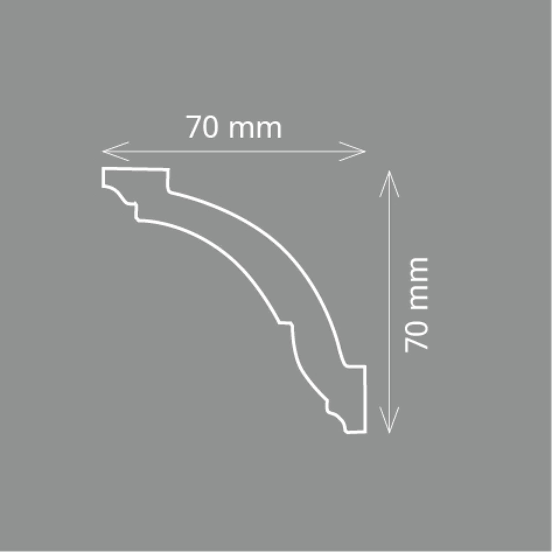 Homestar Stuckleiste Styropor Zierleiste AS | weiss