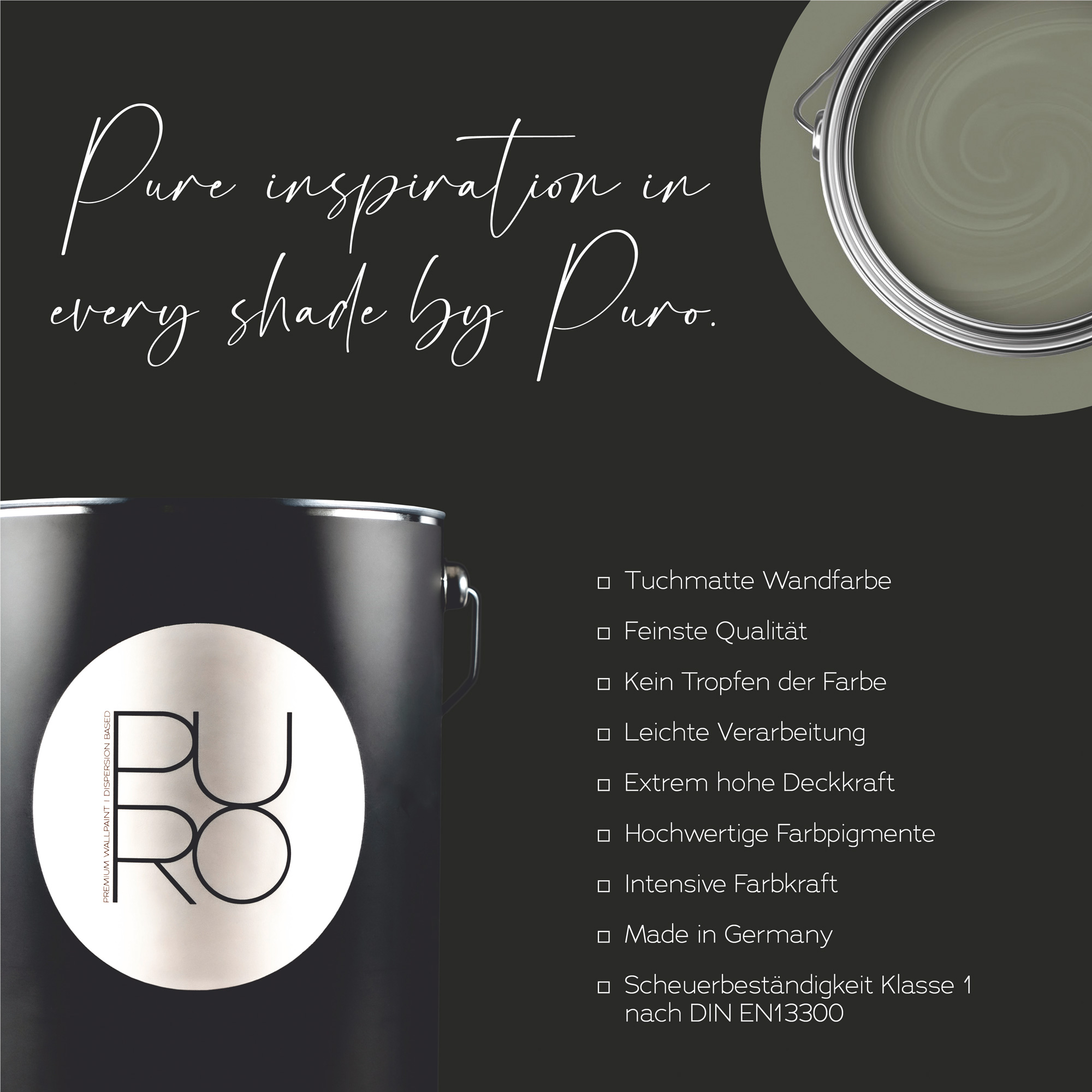 AS Premium Innenwandfarbe Puro c7006 calm taupe 1 L