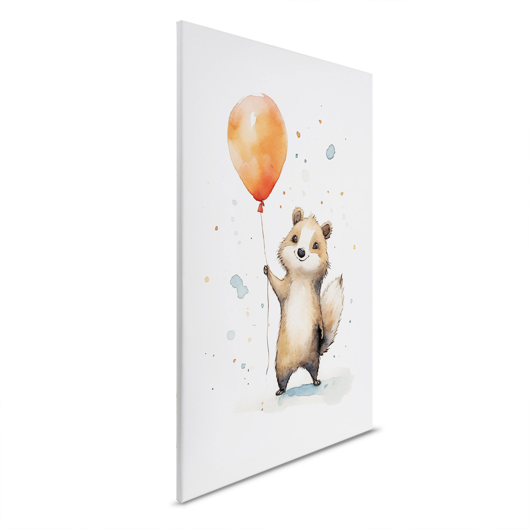 AS Leinwandbild Cute Raccoon Orange DD133286