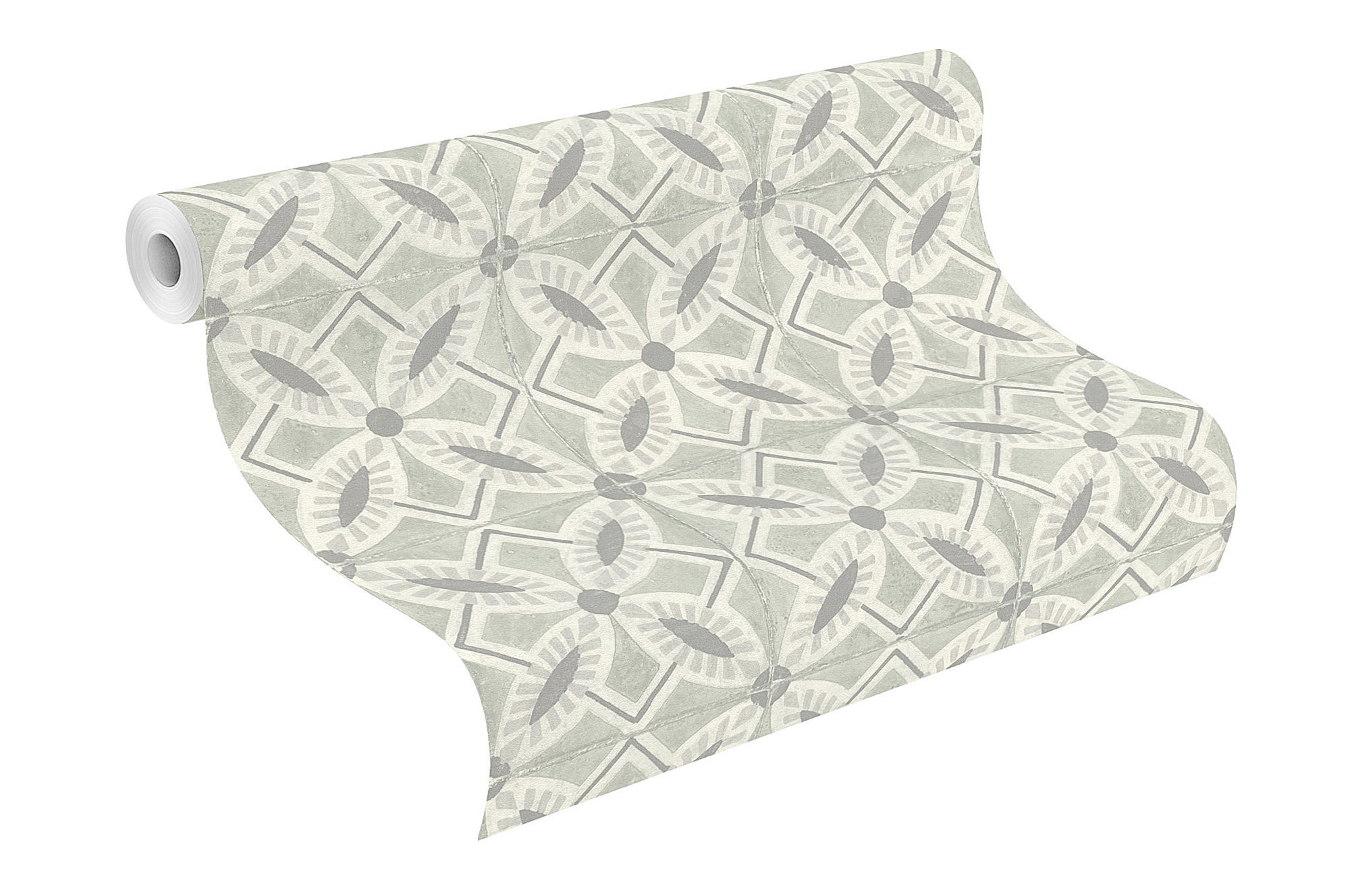 Rasch Vliestapete Beachhouse Grau-Graugrün 410242