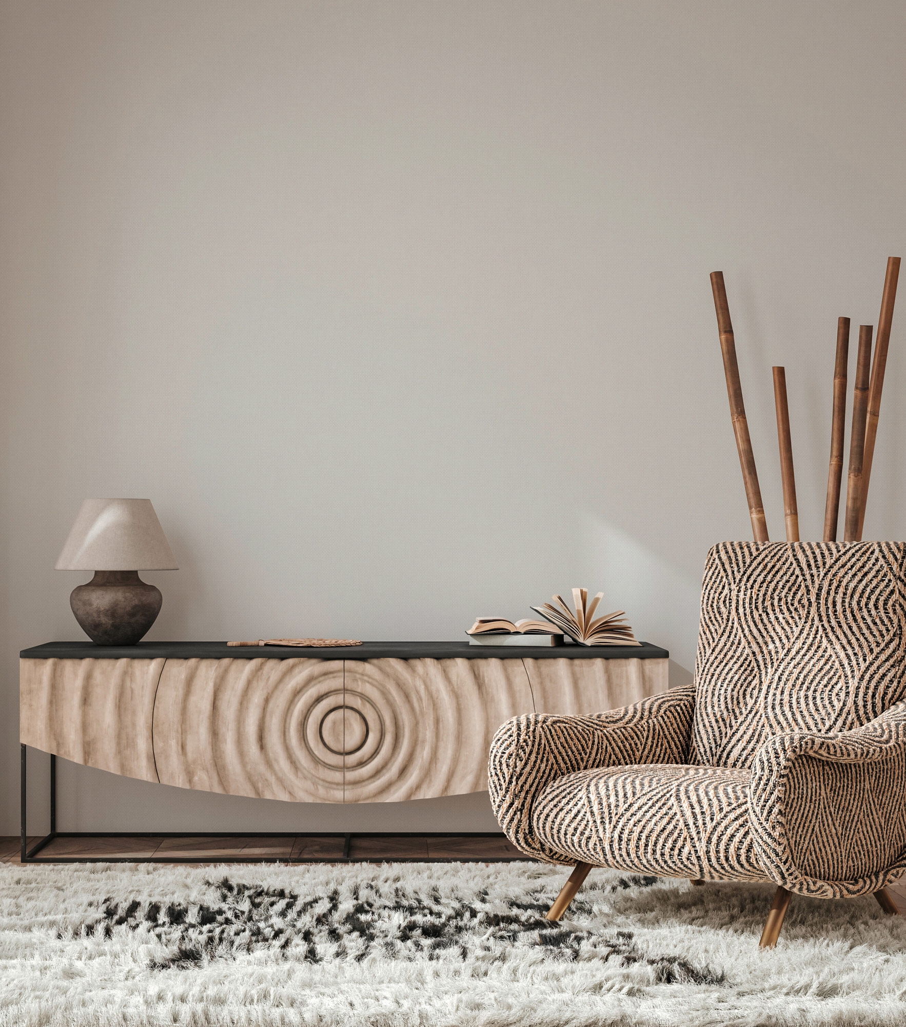 AS Vliestapete Maison Charme Kleinmuster hellgrau 390683