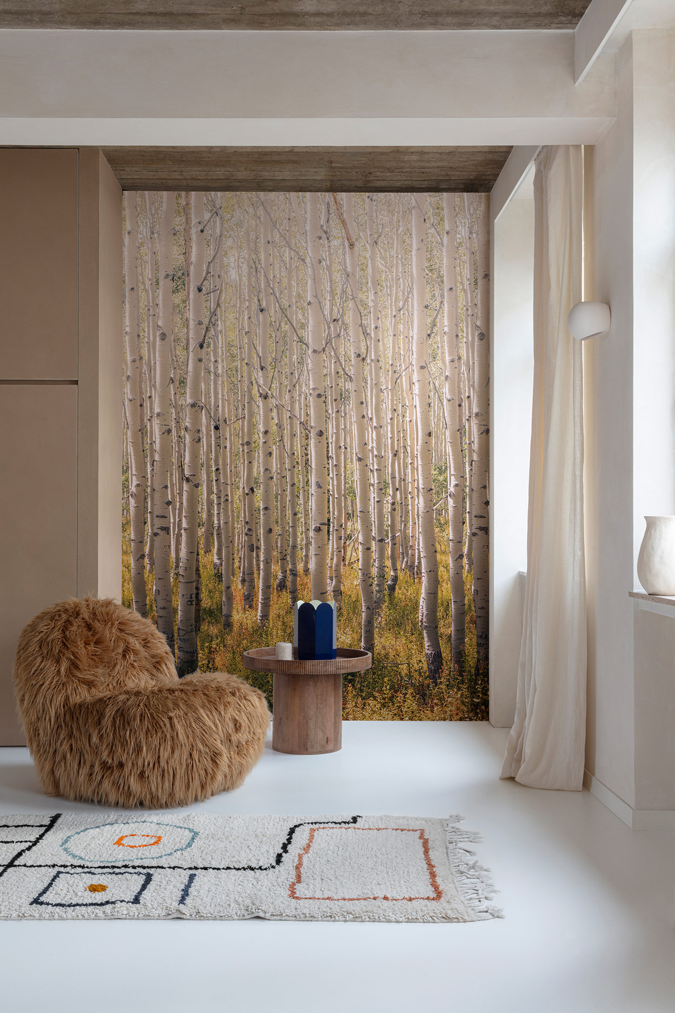 Grandeco Wandbild Eine Rolle ein Motiv 2 Birken A42601