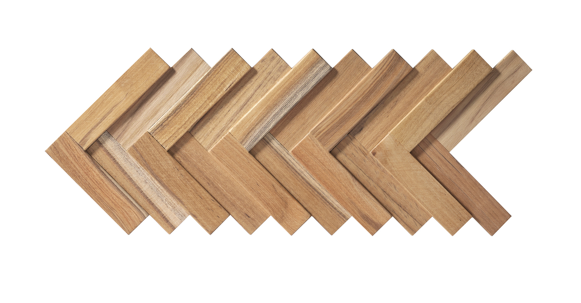 Wallsupply 3D Holz Wandpaneel UltraWood TeakHerringbone 6 St