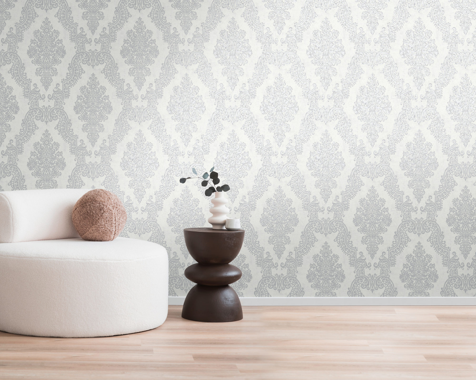 AS Vliestapete Pure Elegance Ornament Weiß 397655