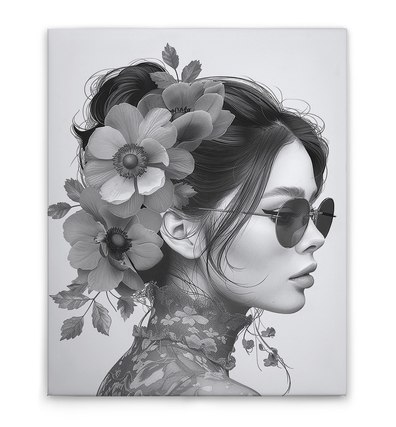 AS Leinwandbild Flowergirl Grey DD132897