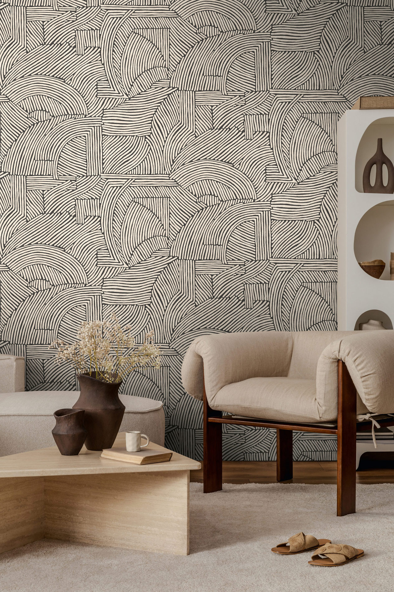 AS Fototapete The Wall 4 3D Optik Creme 792251