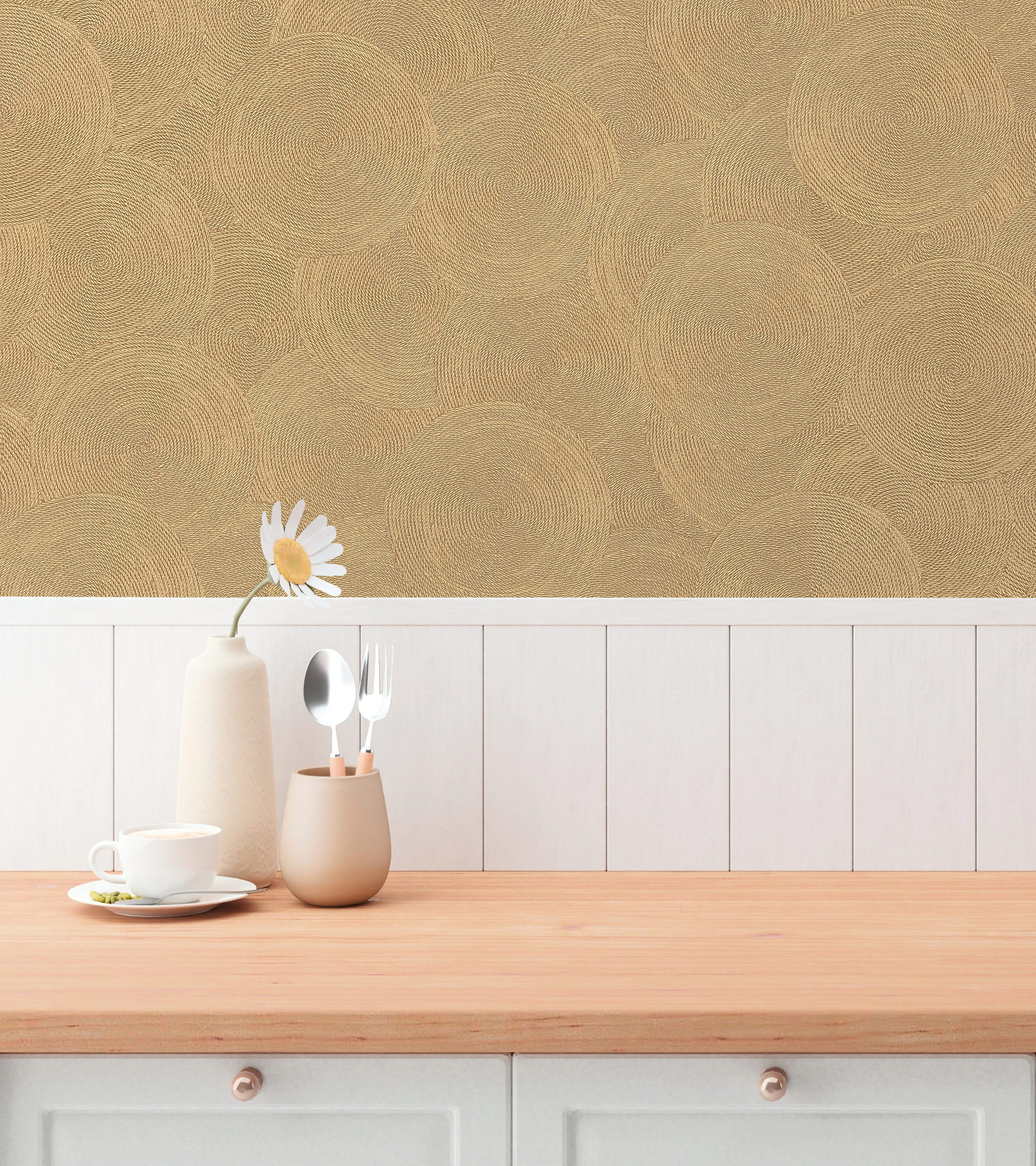 AS Vliestapete Hygge 3 Natur Braun 790933