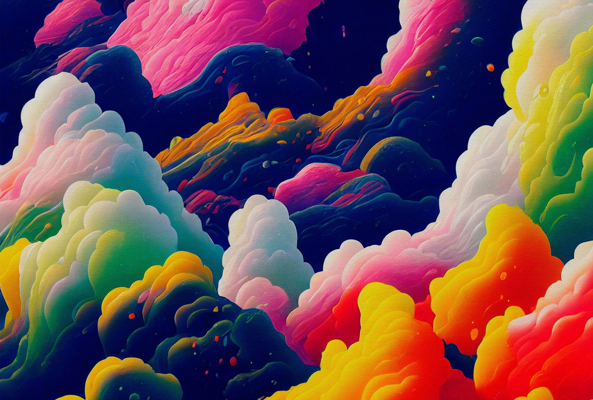 AS Fototapete Walls by Patel 5 Wolken Dunkelblau DD134087