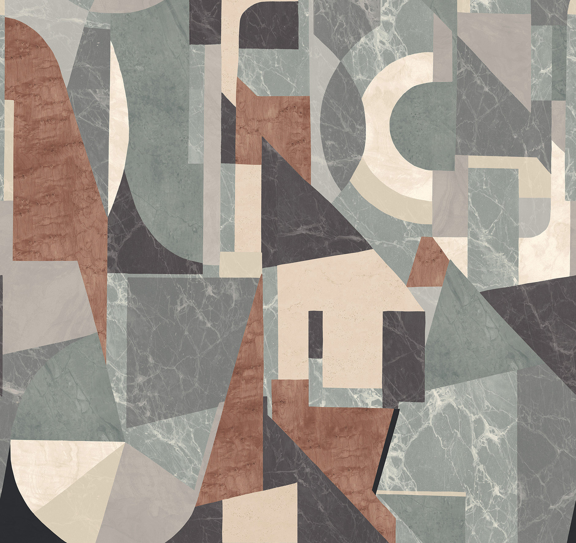 Masureel Fototapete Panel Rock Palazzi Slate DGROC1031260