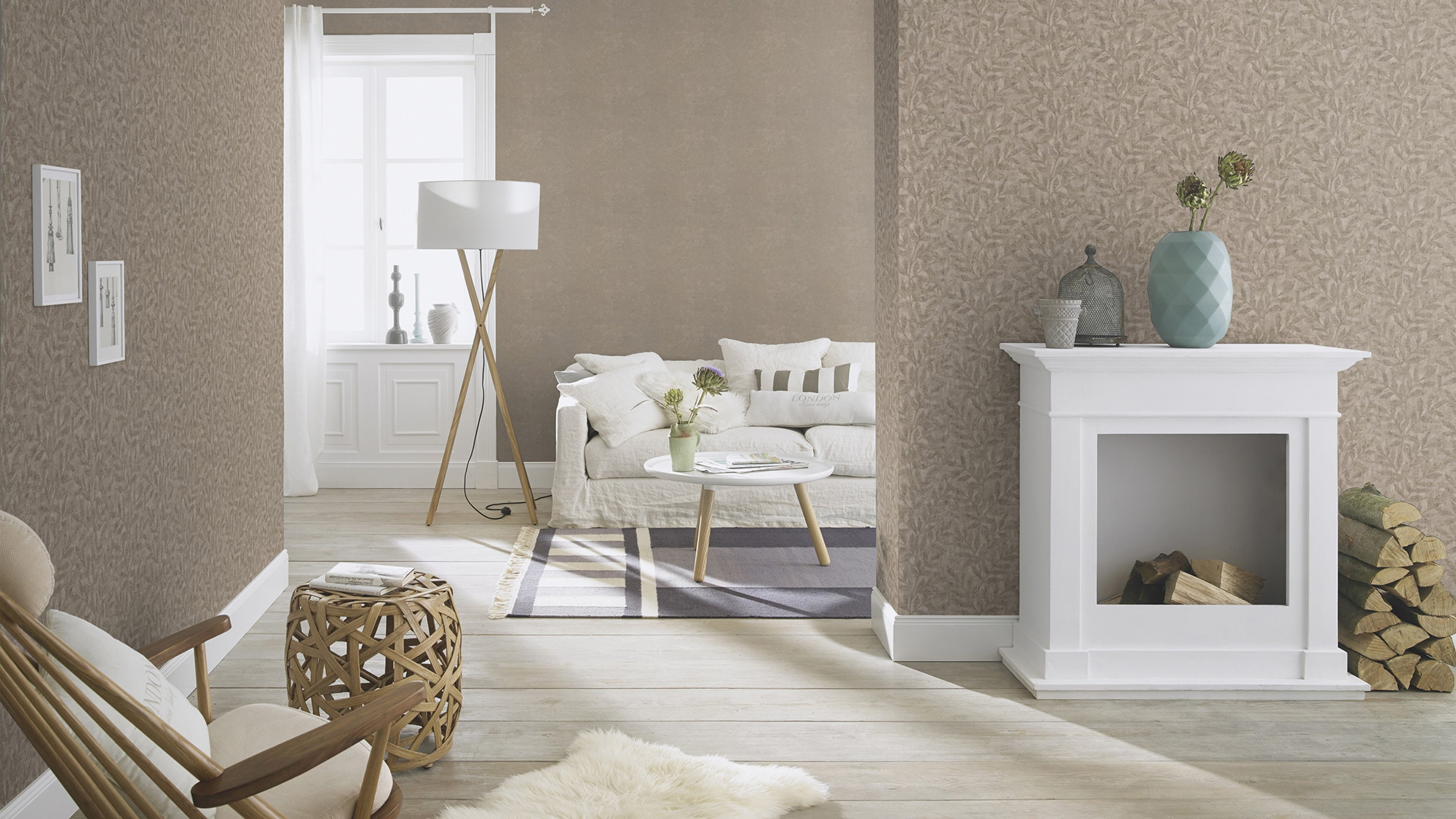 Rasch Vliestapete Factory V Blattmuster 315035