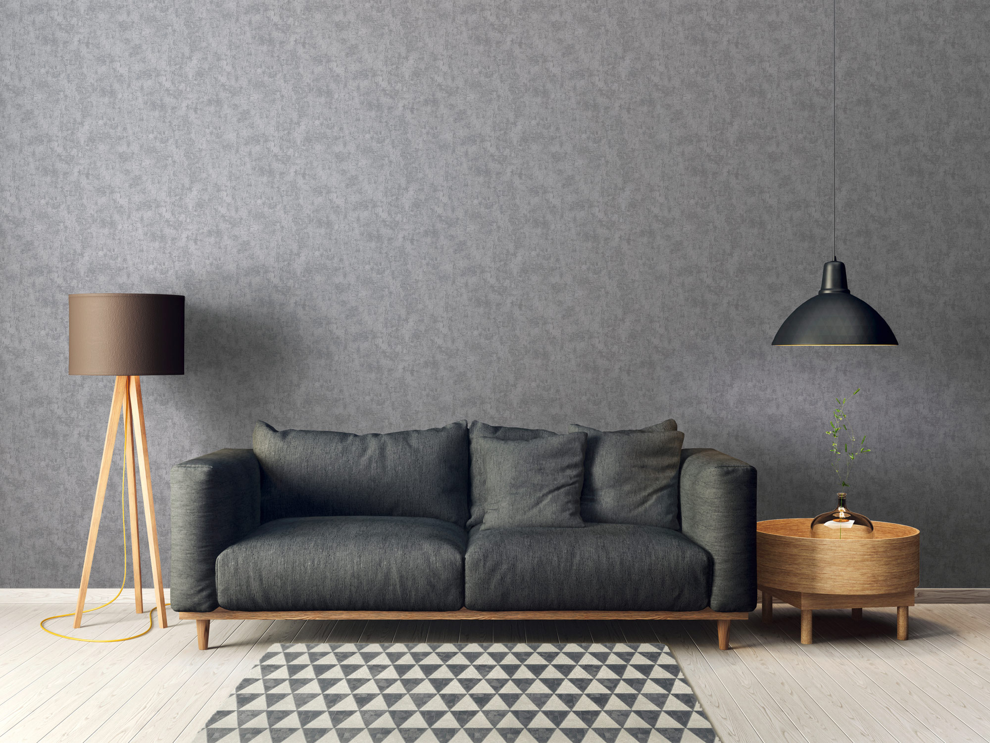 AS Vliestapete Beton Betonoptik Grau 224019