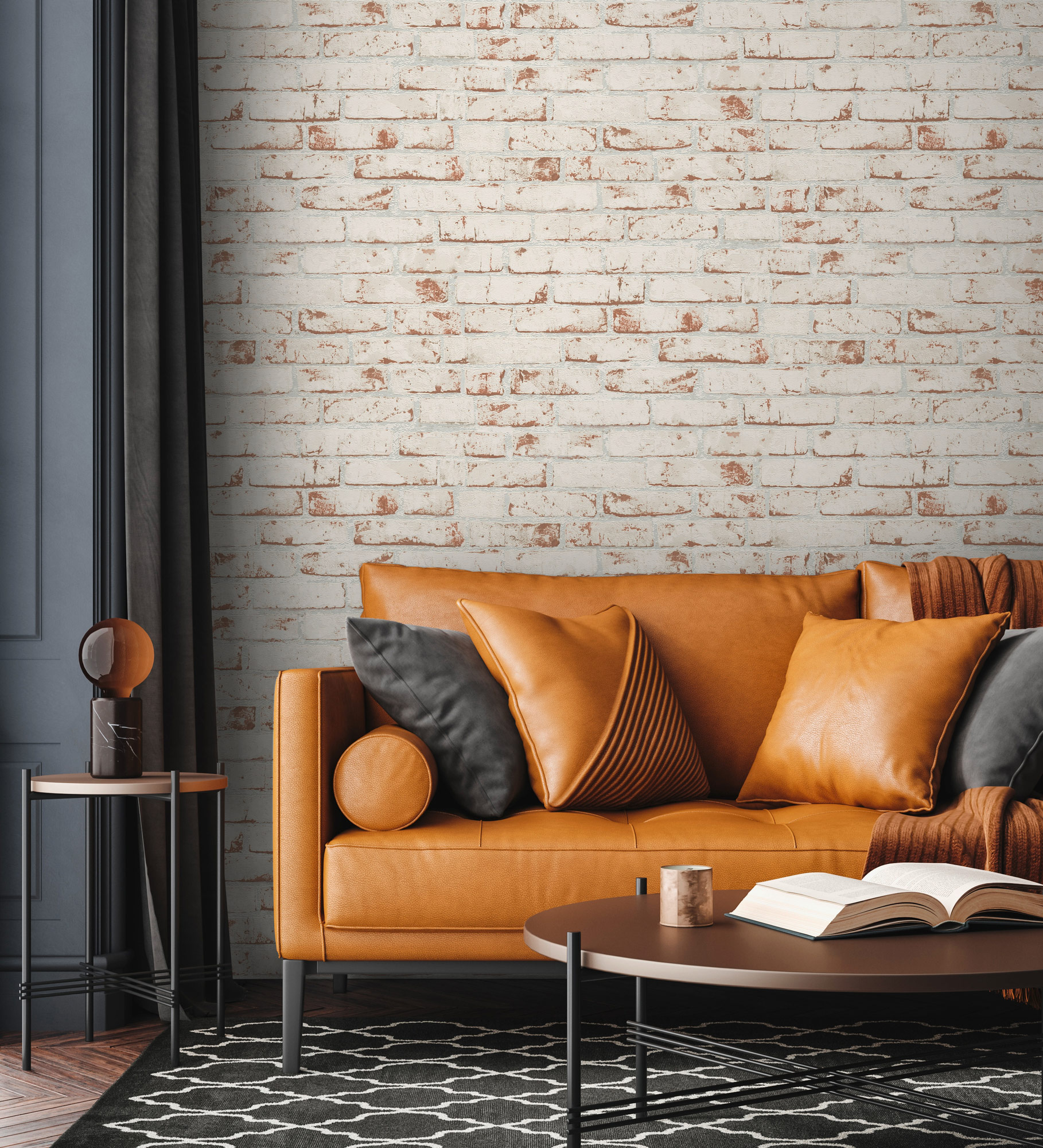 AS Vliestapete Casual Living Rot Steintapete 907813