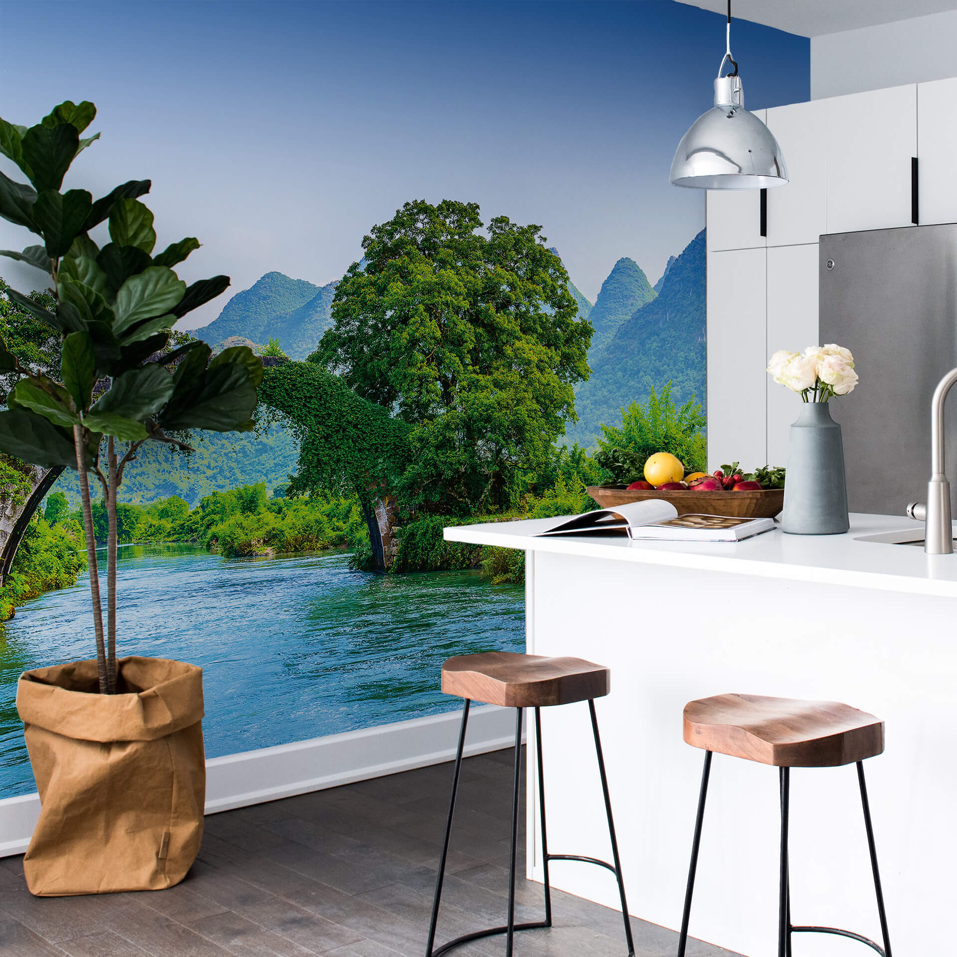 AS Fototapete Designwalls 2.0 Bridge Crosses A River In Chin