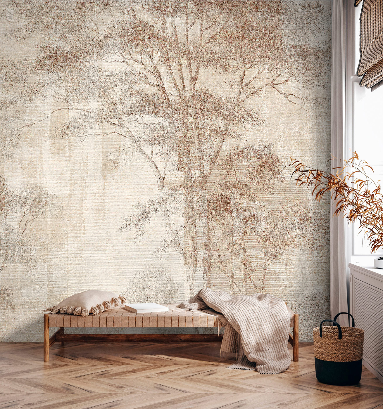 AS Fototapete Walls by Patel 5 Bäume Braun DD134291