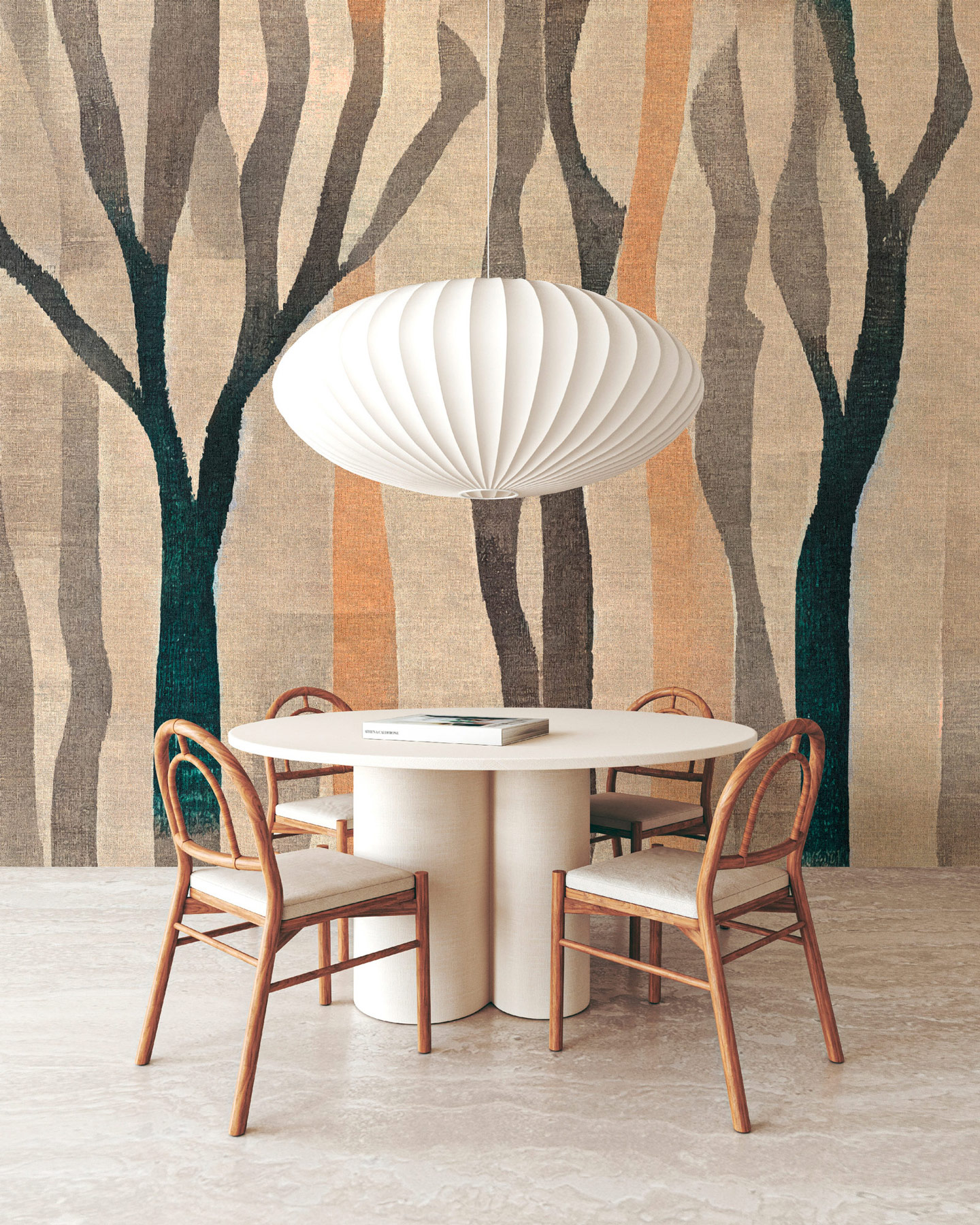 AS Fototapete Walls by Patel 5 Bäume Beige DD134327