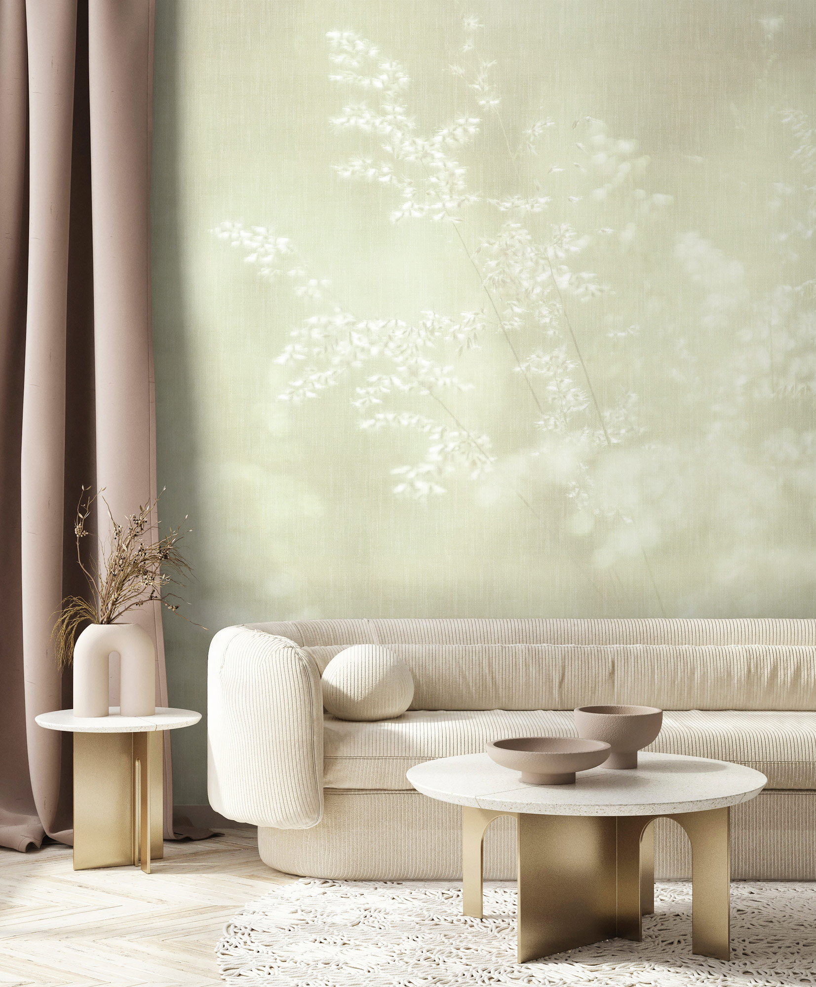 AS Fototapete Walls by Patel 5 Blüten Mintgrün DD134729