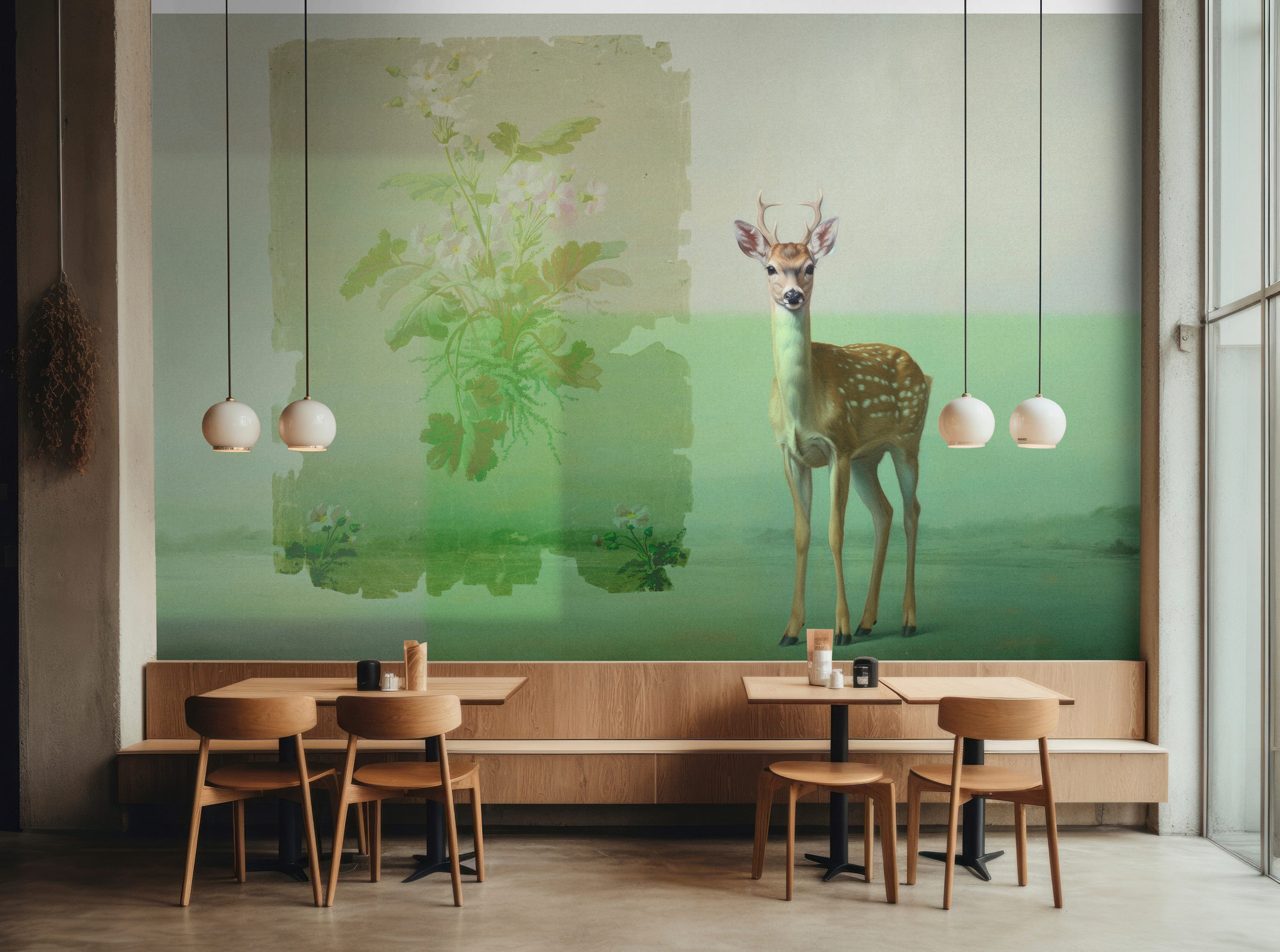 AS Fototapete Walls by Patel 5 Reh Grün DD134609