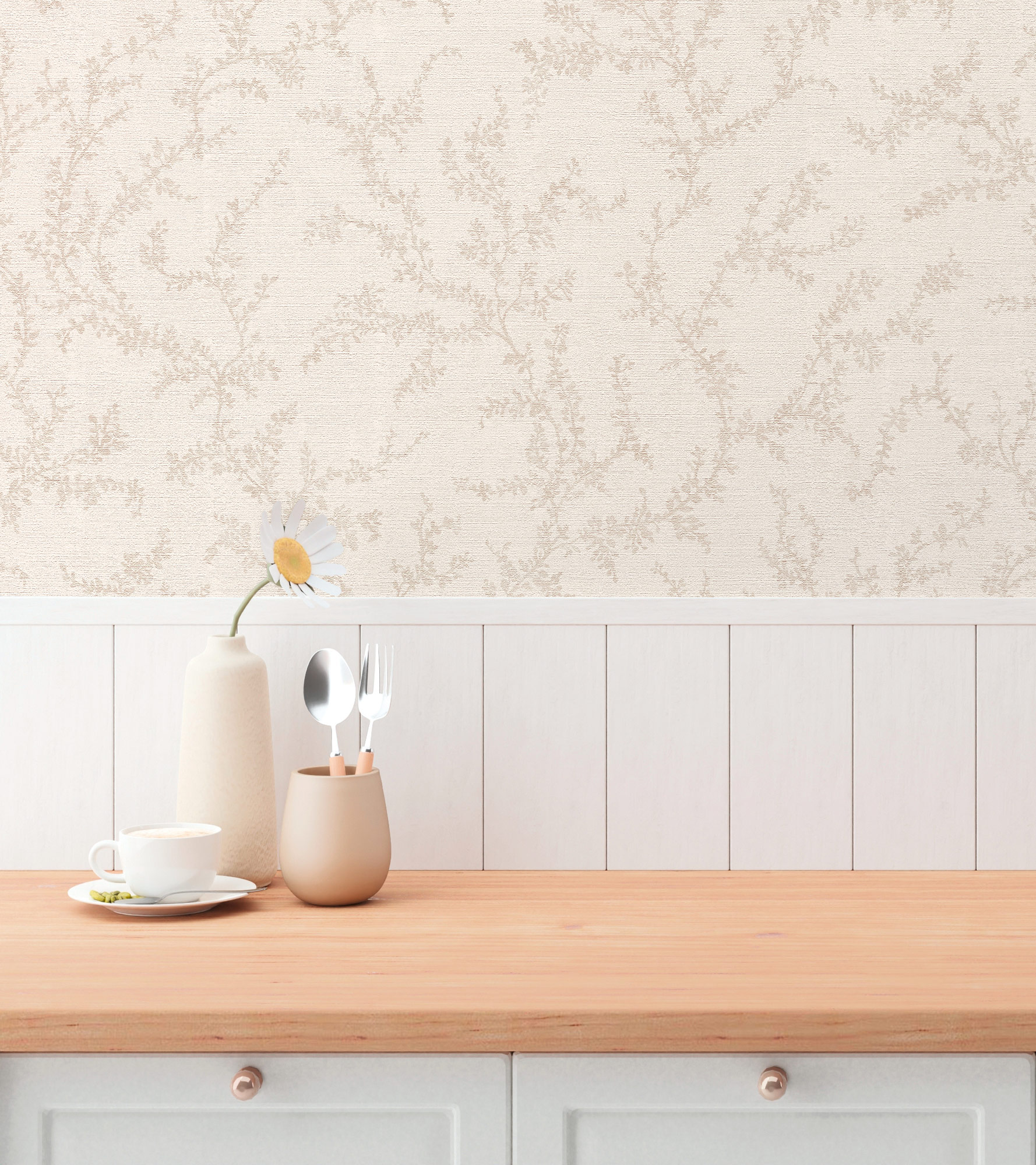 AS Vliestapete Hygge 3 Natur Creme 790902