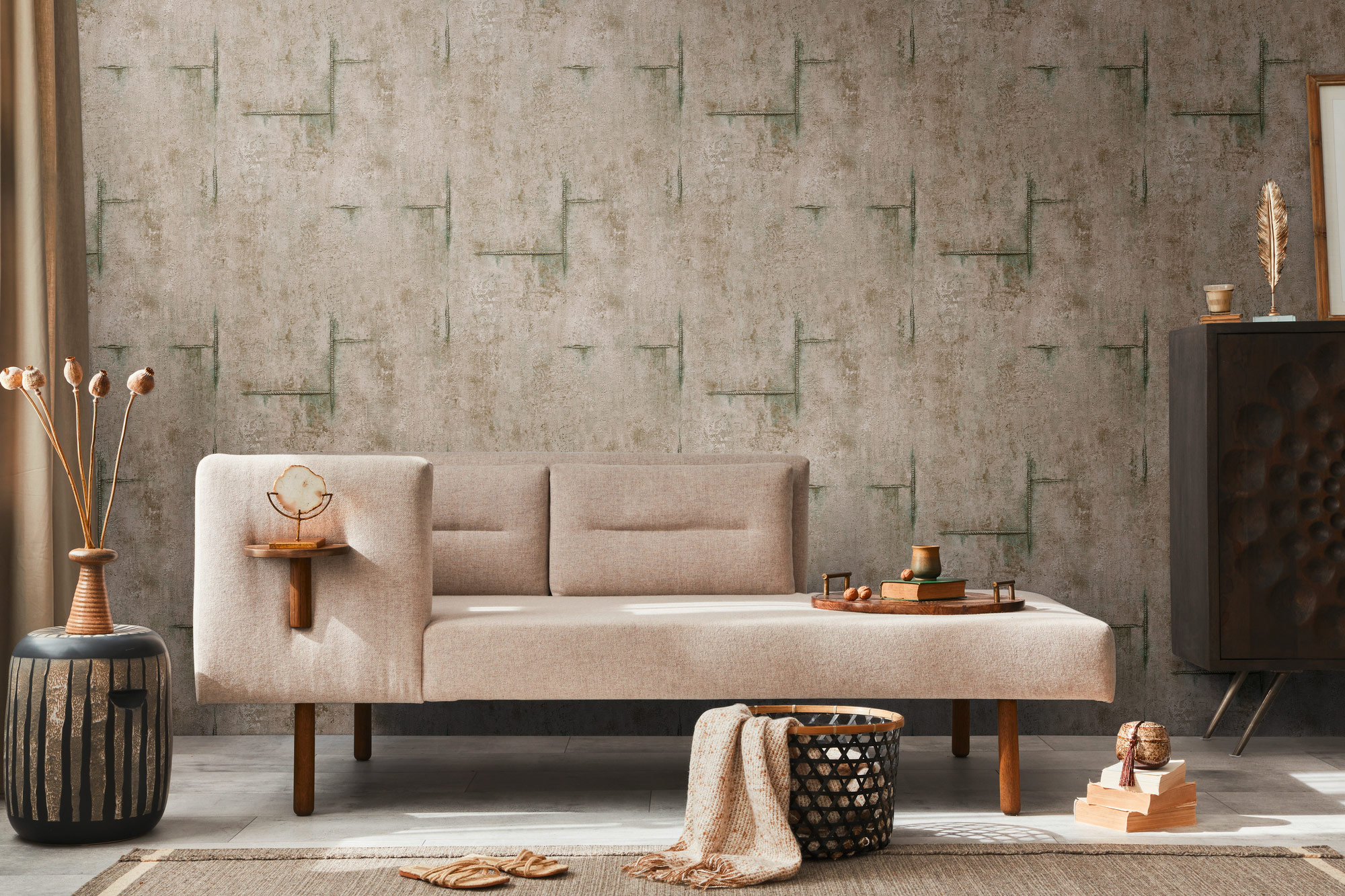 AS Vliestapete CosmoLiving Betonoptik Braun 790854