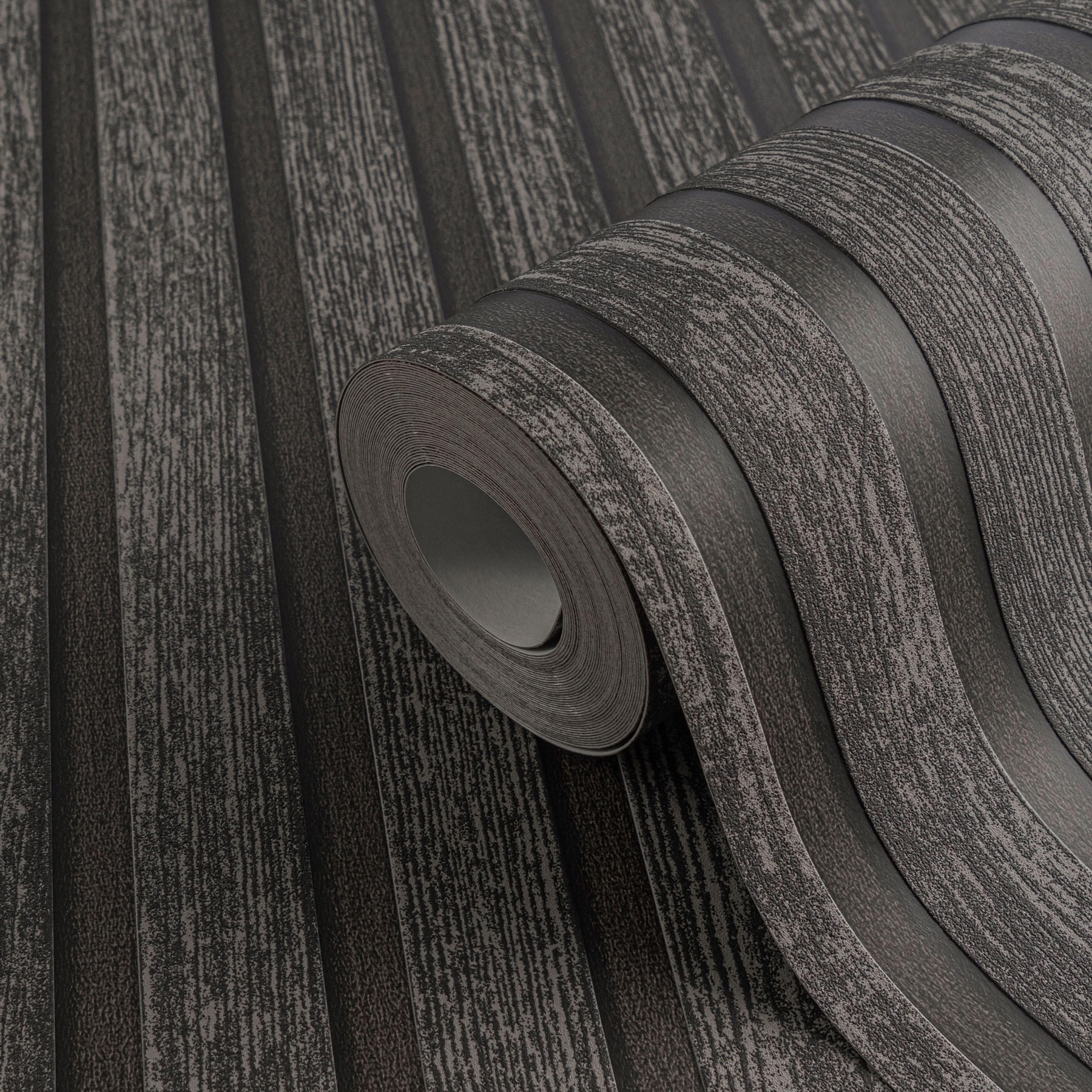 AS Vliestapete Holzpaneele Profi 2024 Dunkelgrau 790416