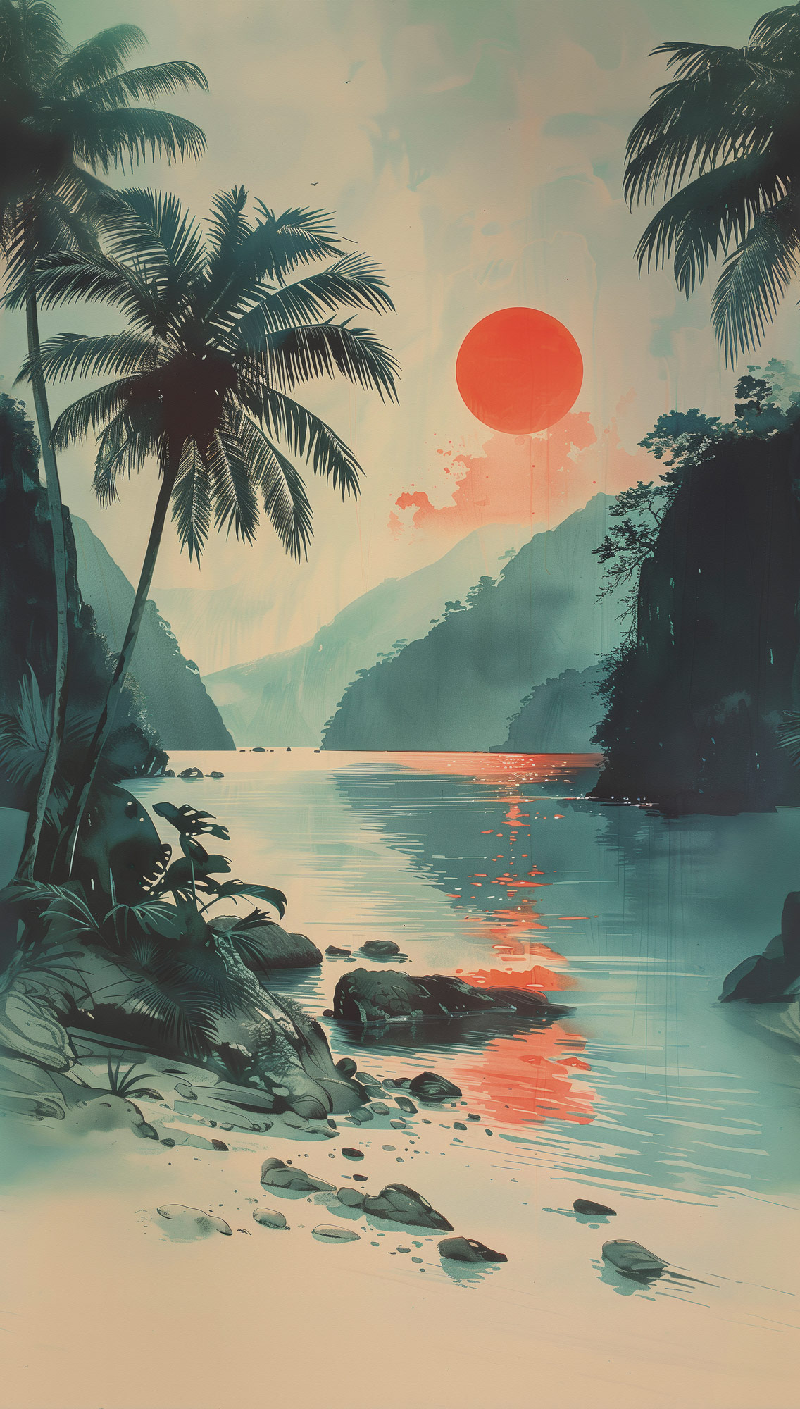 AS Fototapete MS Hot Spots Strand Meer Grün 790165