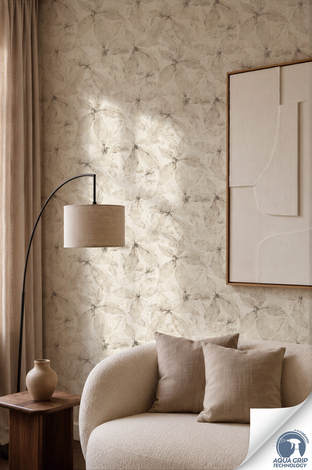 AS Vliestapete Cosiness Designdrop 2 Natur Beige 793204