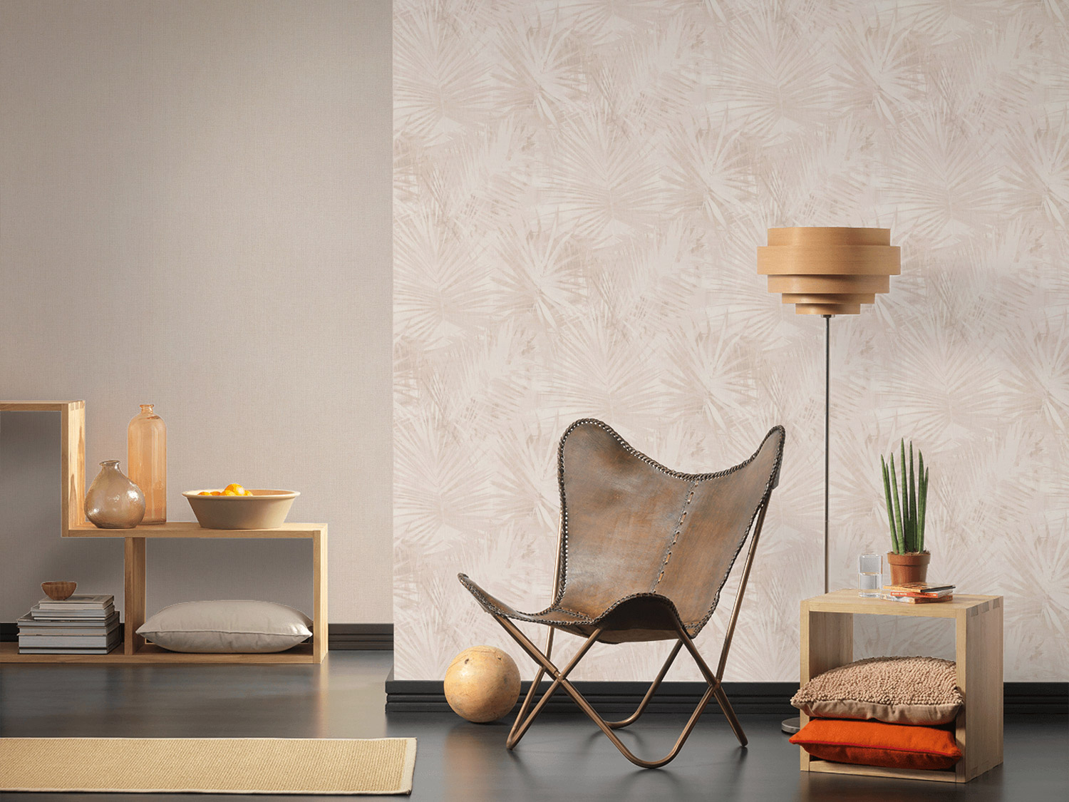AS Vlies Textil-Tapete Hygge Unitapete beige 363786