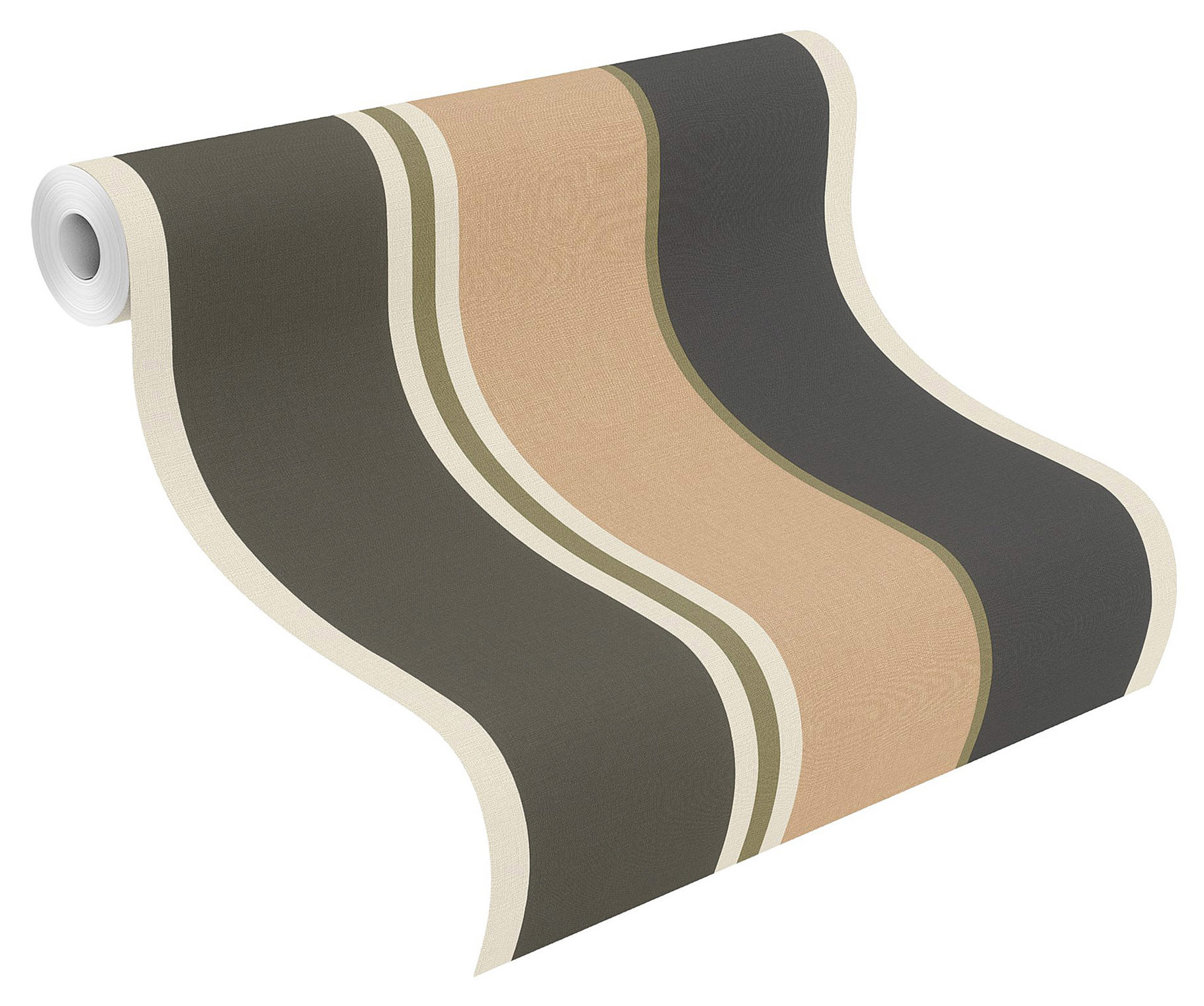 Rasch Vliestapete Club Botanique Blockstreifen braun 539042