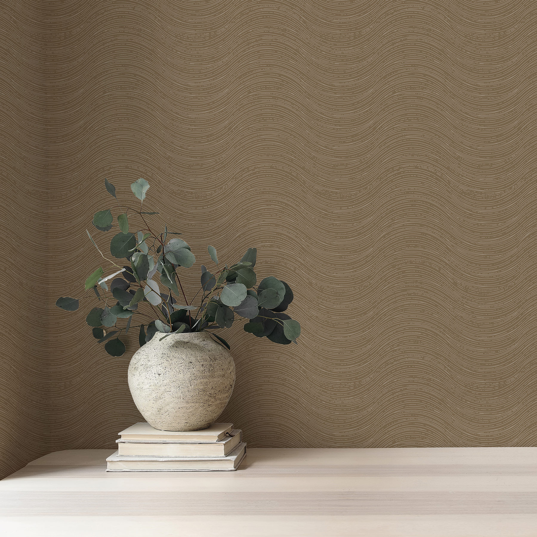 Hohenberger Vliestapete Chalk Ripple Cognac 65528